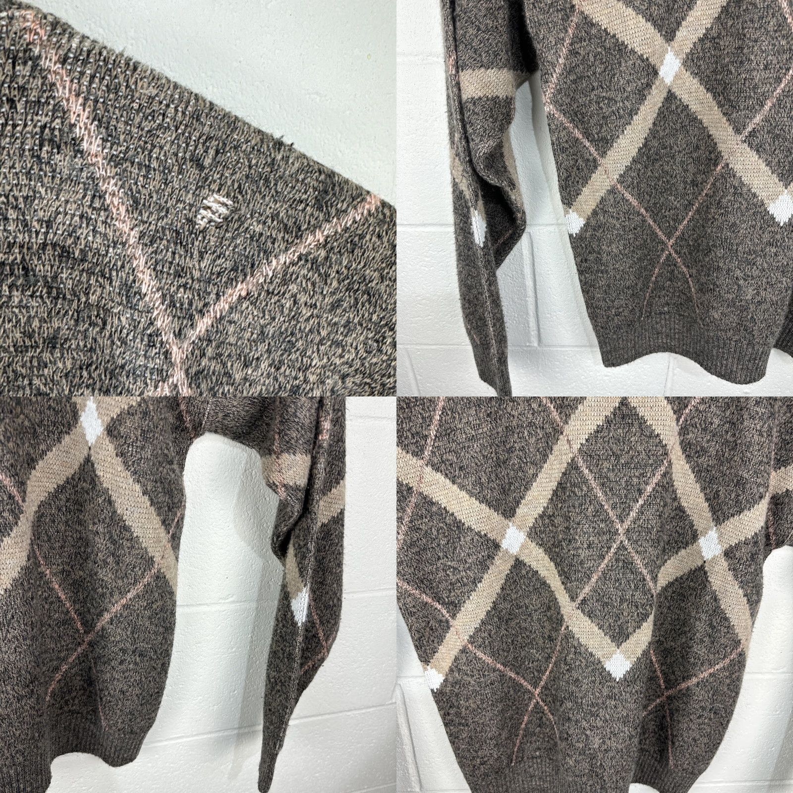 London Fog VINTAGE London Fog Sweater Mens XL Brown Knit Pullover Geometric 90s Lounge Casual Travel Heavyweight Wool Acrylic Crew Neck Long Sleeve Logo Cropped? Size US XL / EU 56 / 4 - 10 Thumbnail