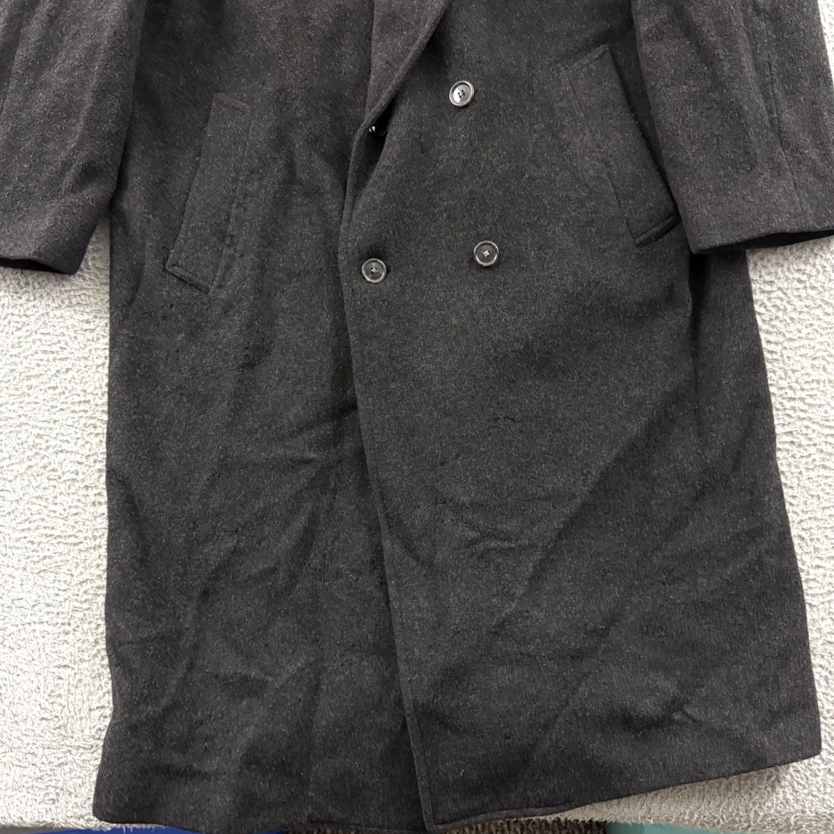 Vintage VINTAGE Nino Cerruti Coat Men 46L Gray Trench Wool Cashmere Overcoat Double Breast Long Coat Size US S / EU 44-46 / 1 - 2 Thumbnail