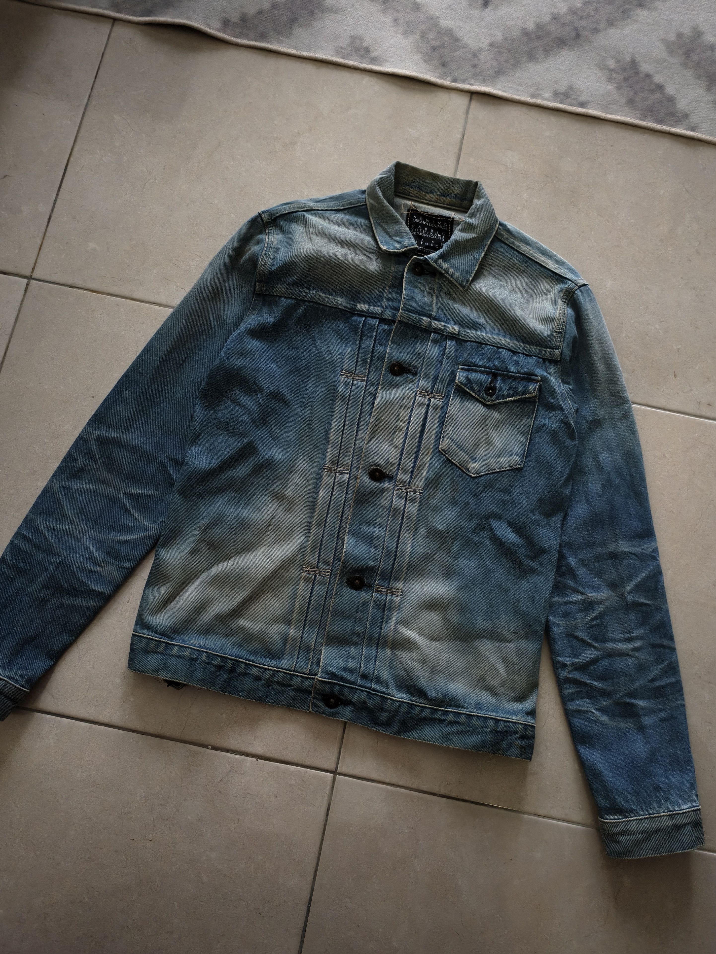 Japanese Brand × KURO 🔥STEALS🔥Very Rare KURO Denim Type 1 Denim Jacket Size US S / EU 44-46 / 1 - 2 Thumbnail