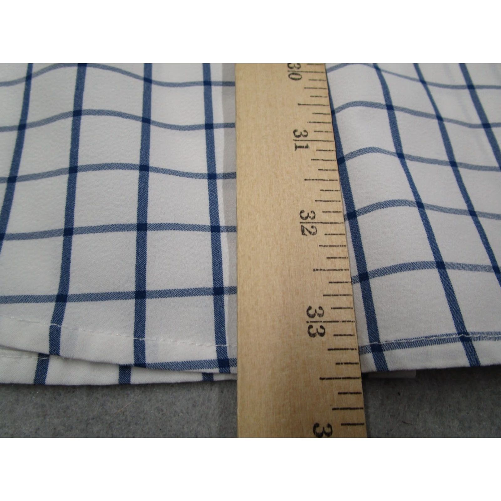Mizzen+Main Mizzen+Main Shirt Mens Blue Check Long Sleeve Button Up - Big & Tall XL Trim - Polyester Blend - Button Up - City Classic Preppy - Mens Size US XL / EU 56 / 4 - 7 Thumbnail