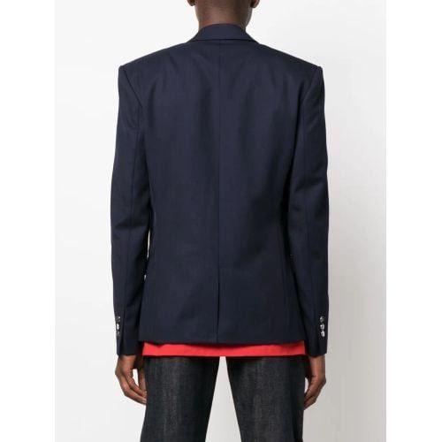 Balmain o1srvl11e1025 Double-breasted Blazer in Blue Size US M / EU 48-50 / 2 - 4 Thumbnail