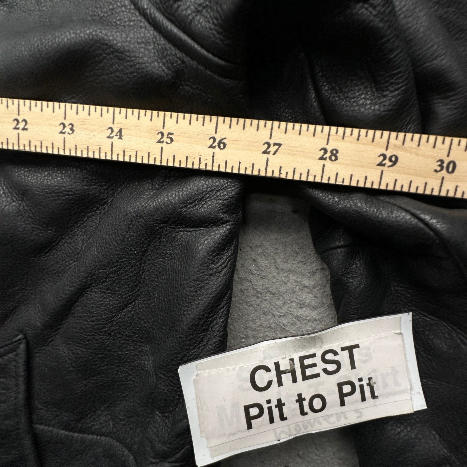 Perry Ellis Perry Ellis Portfolio Leather Jacket Men XL Wool Blend Black Size US XL / EU 56 / 4 - 4 Thumbnail