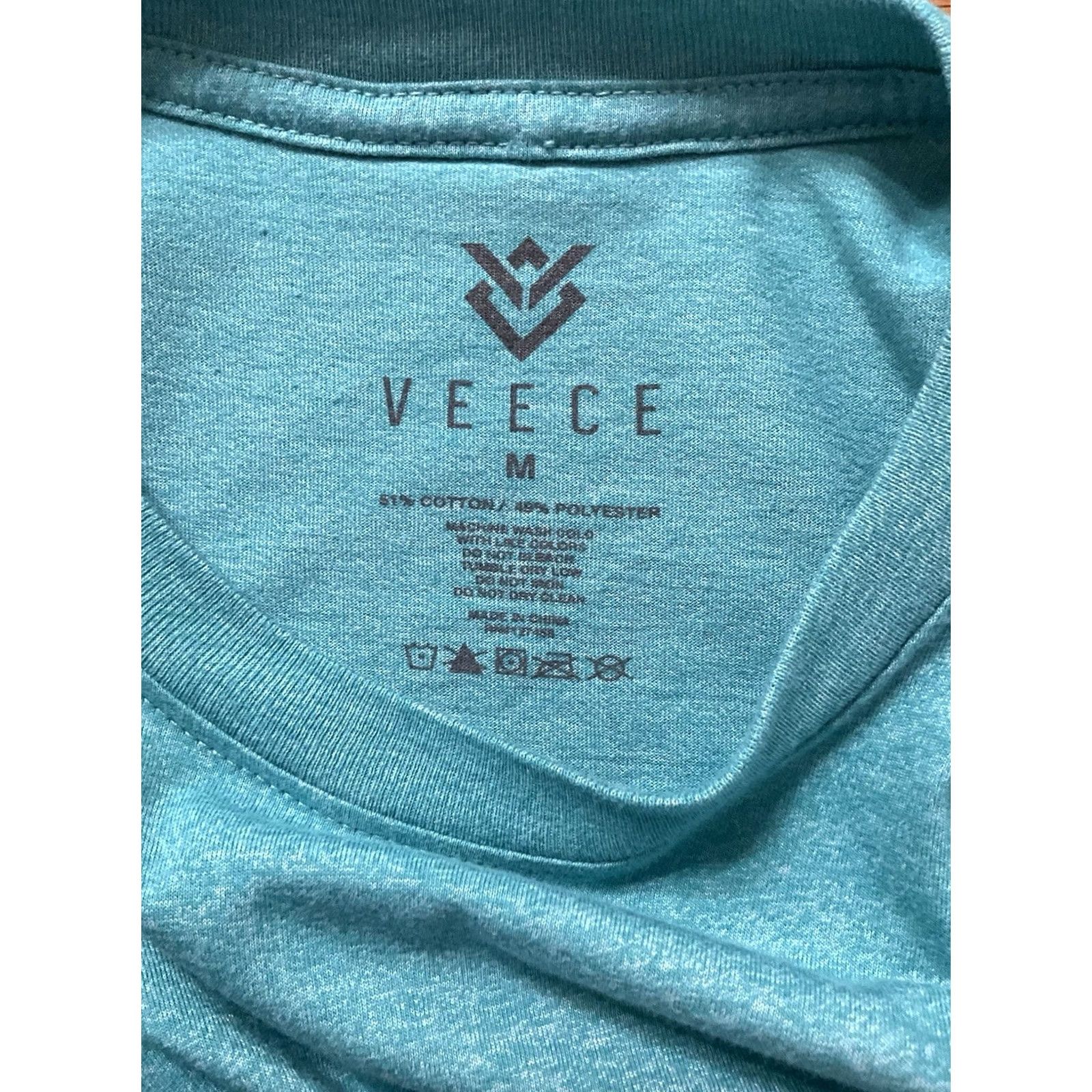 Vintage Veece Embarked T-shirt Men Regular Short Sleeve Crew Neck Graphic Print Blue M Size US M / EU 48-50 / 2 - 4 Thumbnail