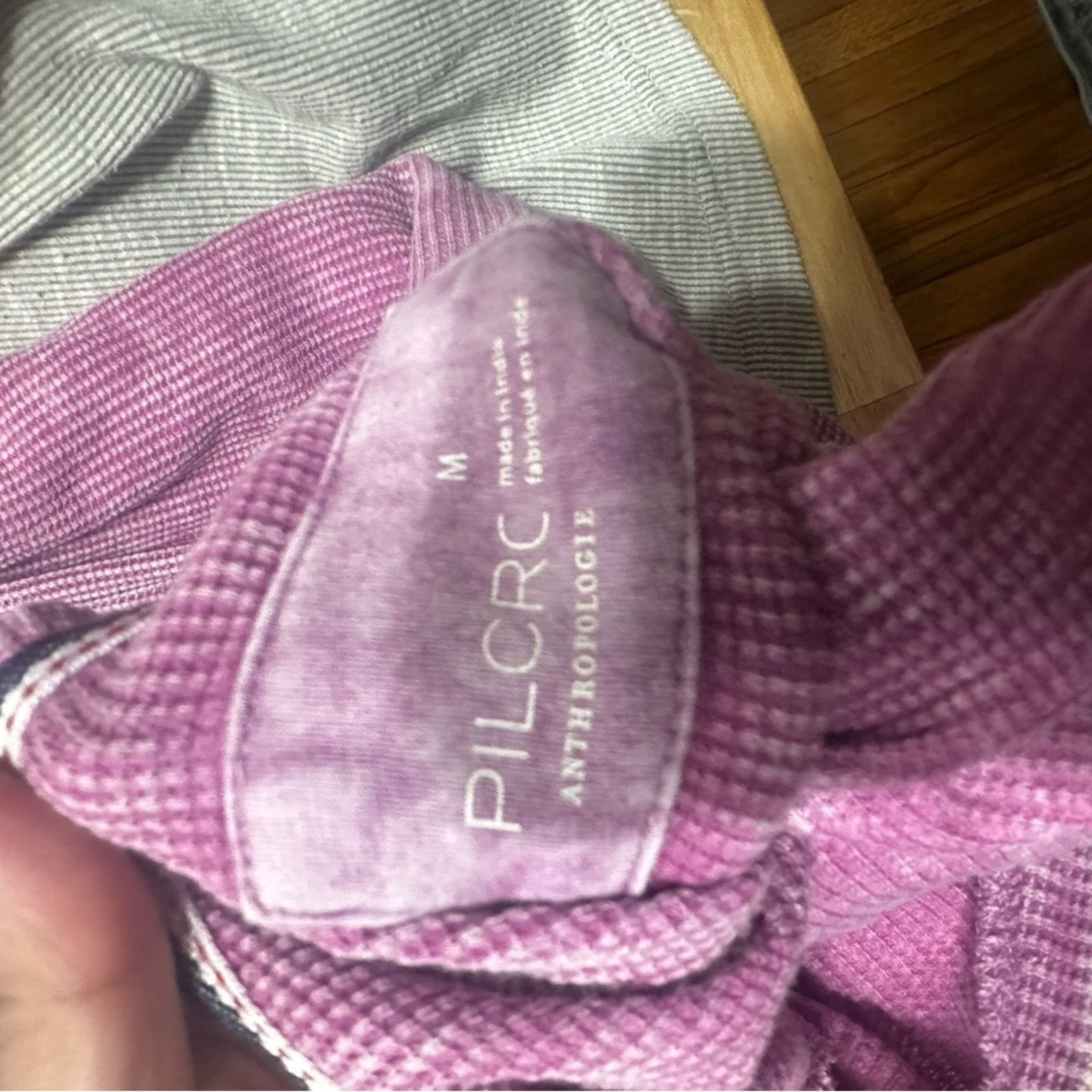 Anthropologie Pilcro Anthropologie Tie Dye Thermal Top-3/4 Sleeves Pink Size M / US 6-8 / IT 42-44 - 7 Thumbnail