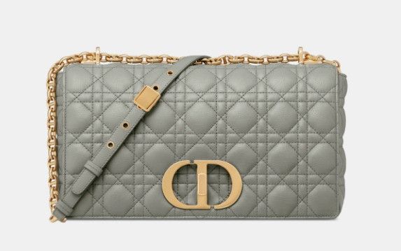 Dior o1w1db11024Size: OS / Large Caro Bag in Stone Grey Size ONE SIZE - 2 Thumbnail