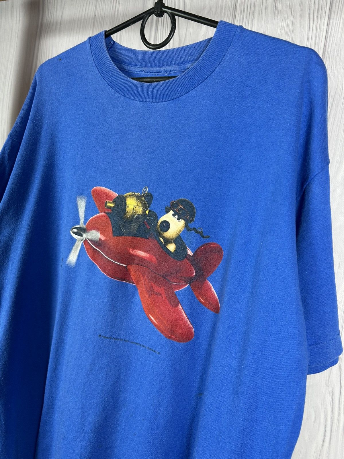 Cartoon Network Rare Vintage 1989 Wallace and Gromit T-Shirt Cartoon Size US L / EU 52-54 / 3 - 3 Thumbnail