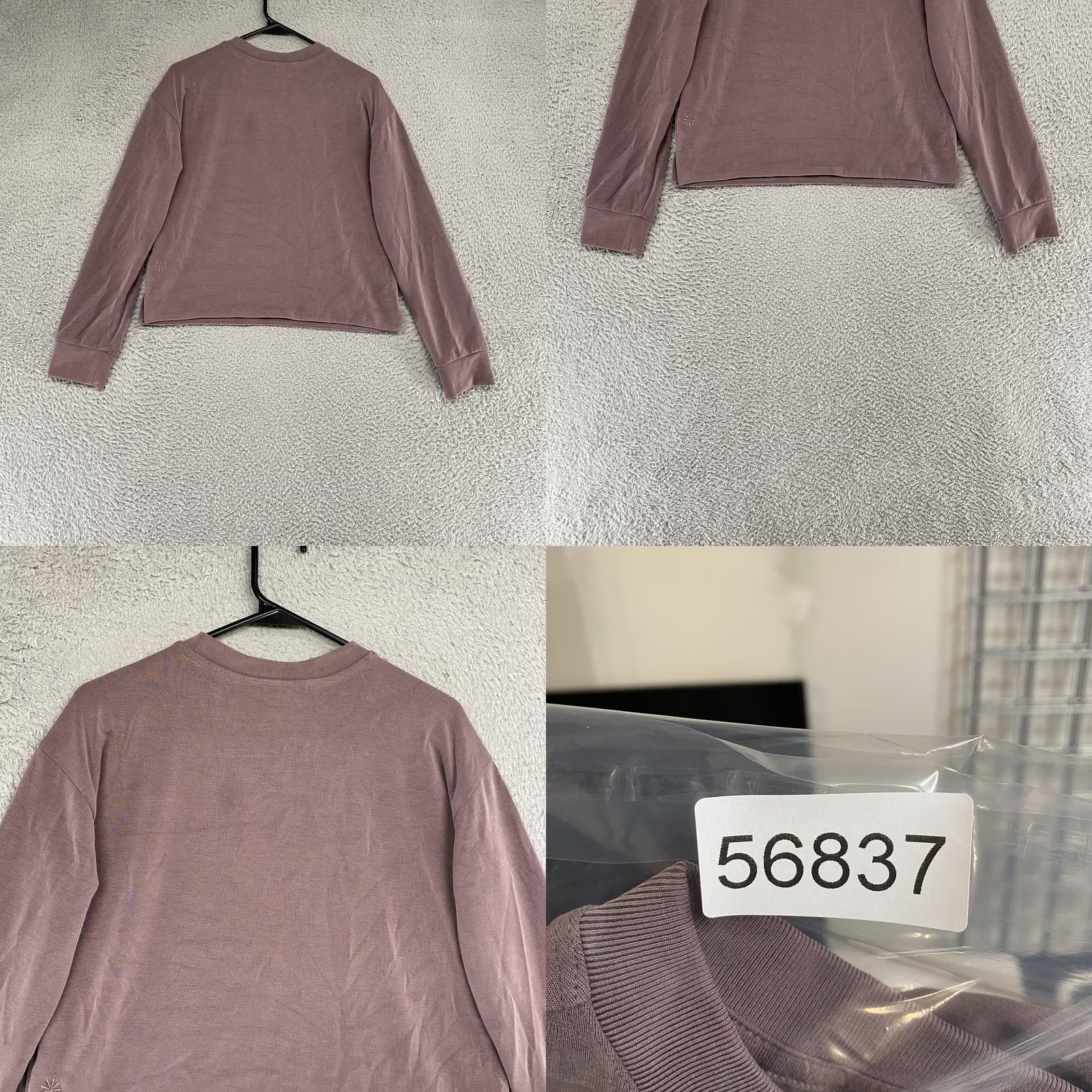 Athleta Athleta Sweatshirt Womens XS Seasoft Stretch Crewneck Top Relaxed Shirt Purple Solid Yoga Gym Run 90s? Size XS / US 0-2 / IT 36-38 - 8 Thumbnail