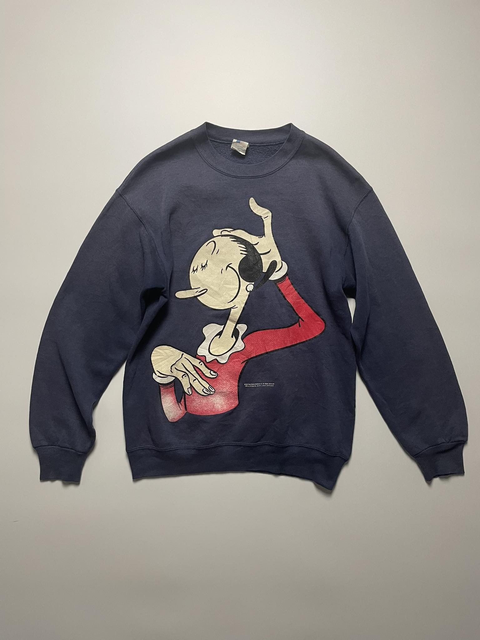 Vintage Vintage 90s Popeye Sweatshirt Size US S / EU 44-46 / 1 - 1 Thumbnail