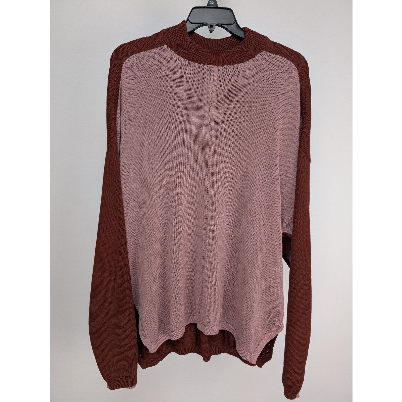 Rick Owens o1rshd1 Combo Crewneck Sweat Sweatshirt Henna / Dusty Pink Size US XL / EU 56 / 4 - 1 Thumbnail