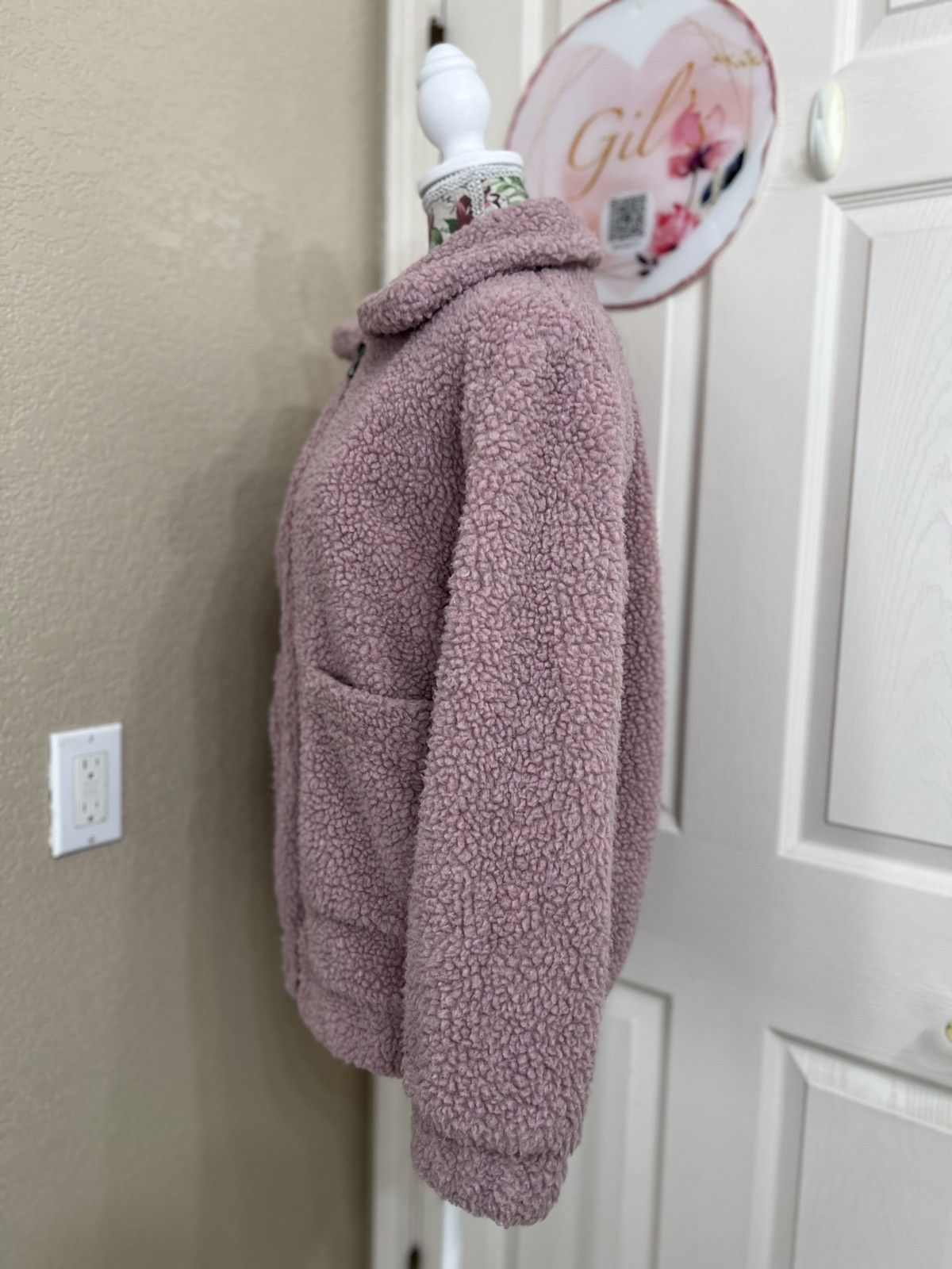 Anthropologie Anthropologie Elodie Teddy Zip-Up Jacket size XS Size XS / US 0-2 / IT 36-38 - 4 Thumbnail