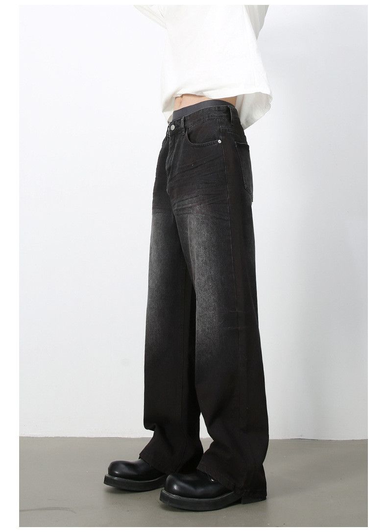 Japanese Brand American street retro straight distressed wide-leg jeans Size US 32 / EU 48 - 4 Thumbnail
