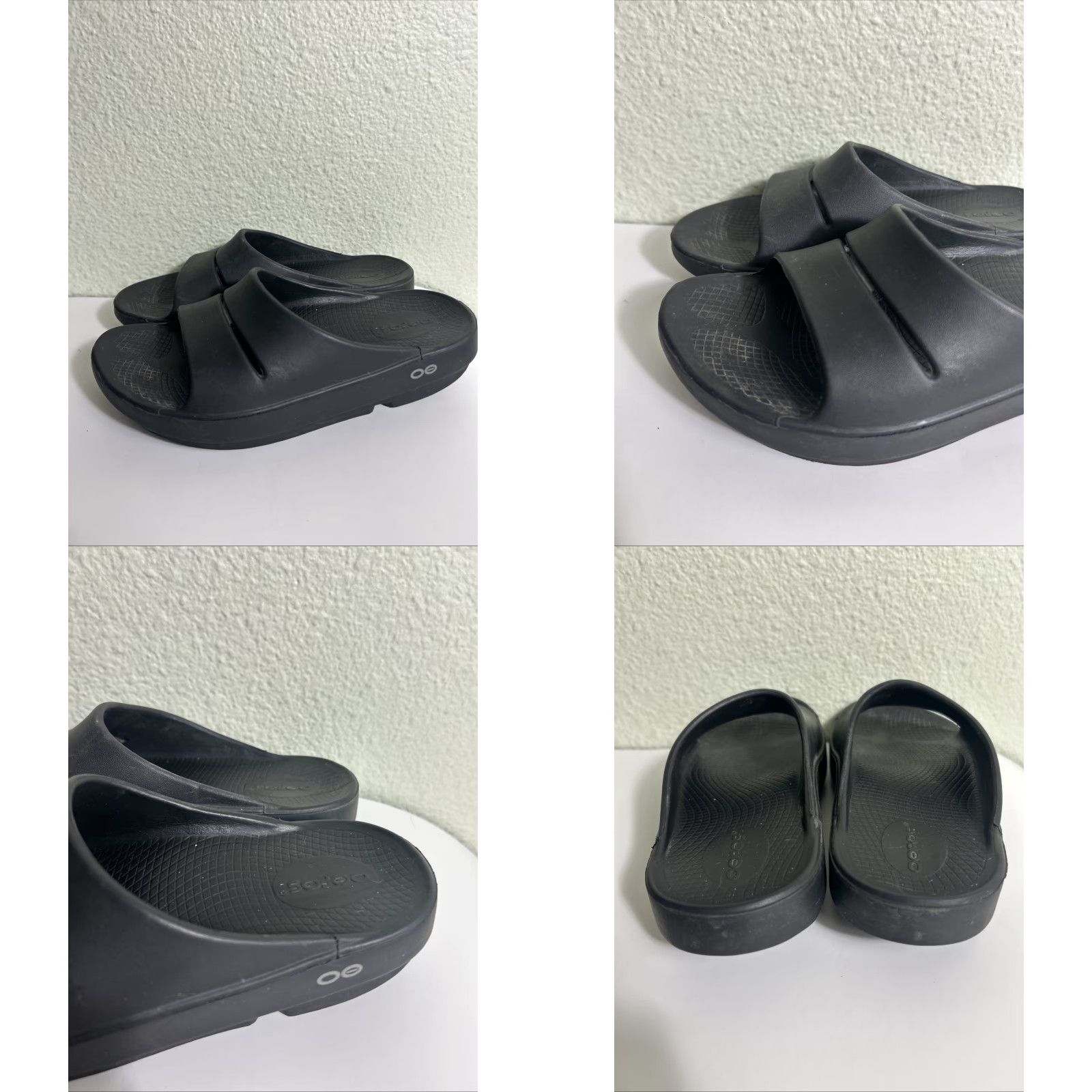 Vintage OOFOS OOahh Sport Flex Recovery Slide Sandals Mens 5 Womens 7 Black Size US 5 / IT 35 - 8 Thumbnail