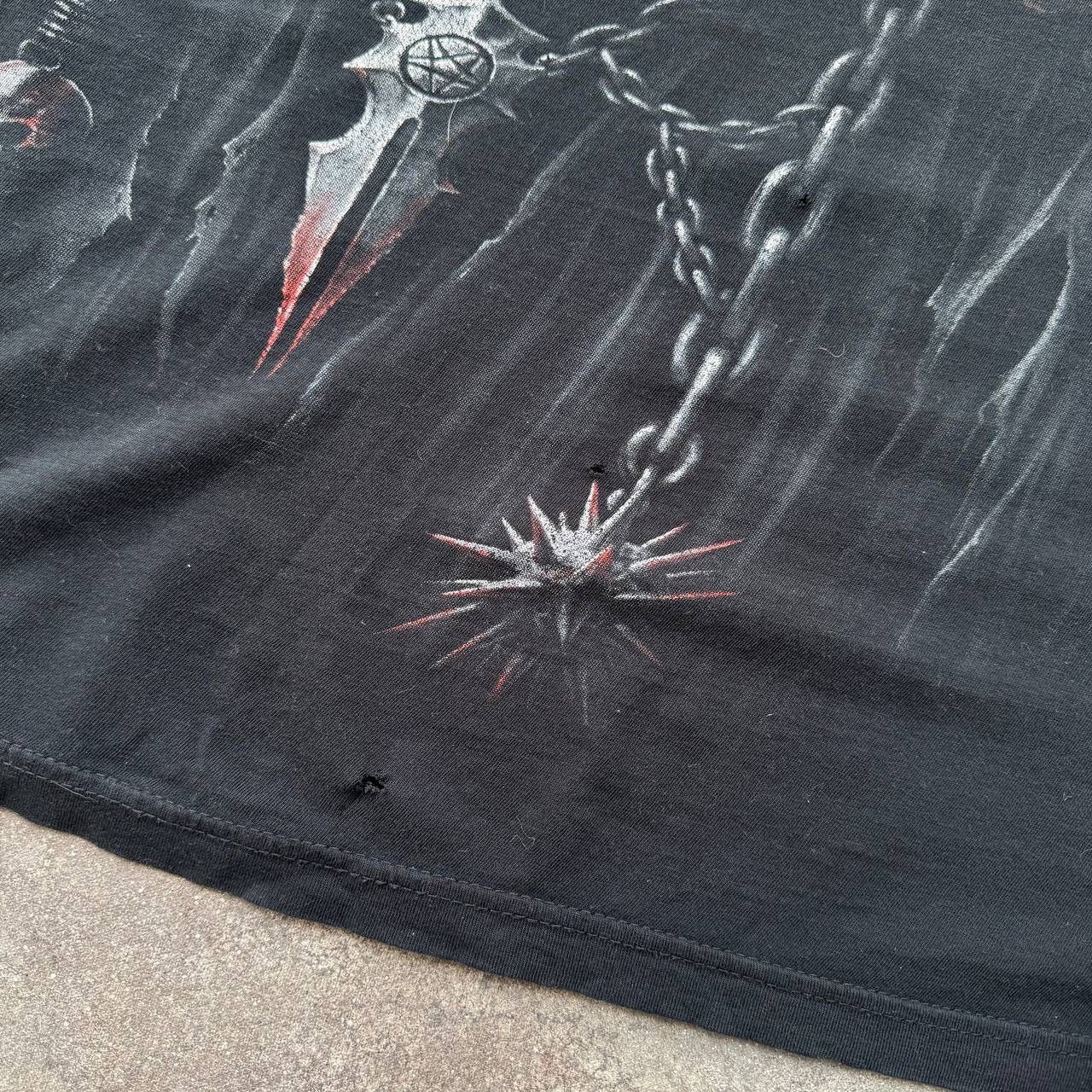 Vintage Spiral Y2K Vintage Faded Cotton T-Shirt (Affliction style) Size US XL / EU 56 / 4 - 11 Thumbnail