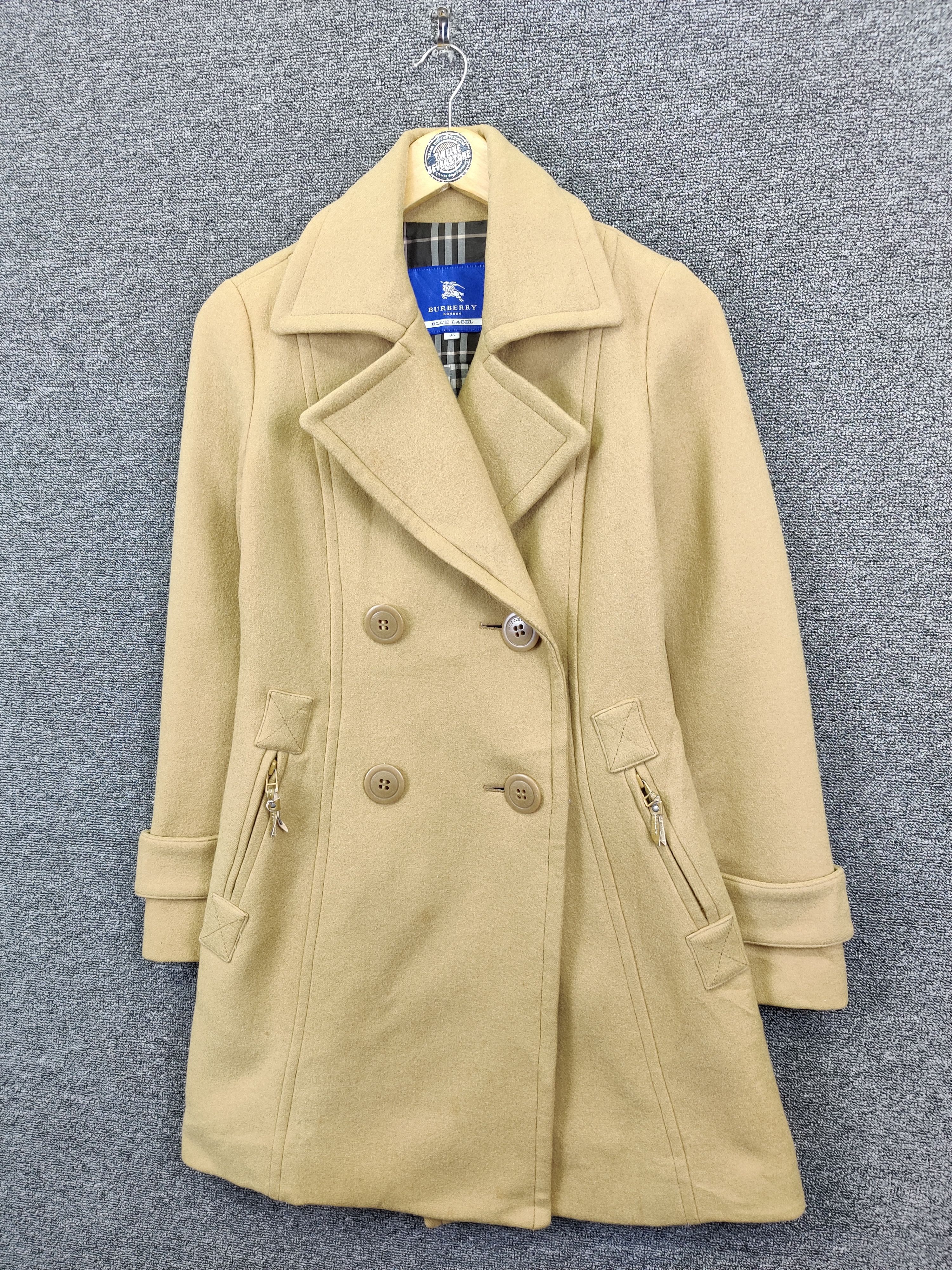 Burberry Vintage Burberry Nova Check Wool Double Breasted Coat Size US S / EU 44-46 / 1 - 2 Thumbnail