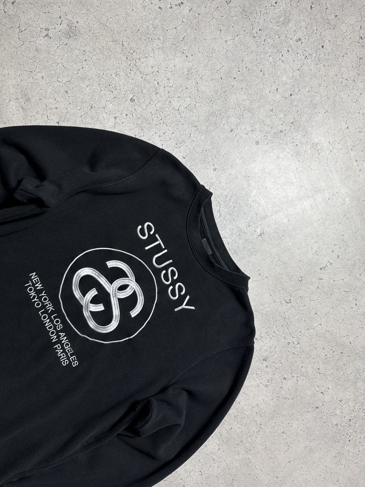 Stussy Stussy Big Logo Black Sweatshirt Size M Size US M / EU 48-50 / 2 - 4 Thumbnail