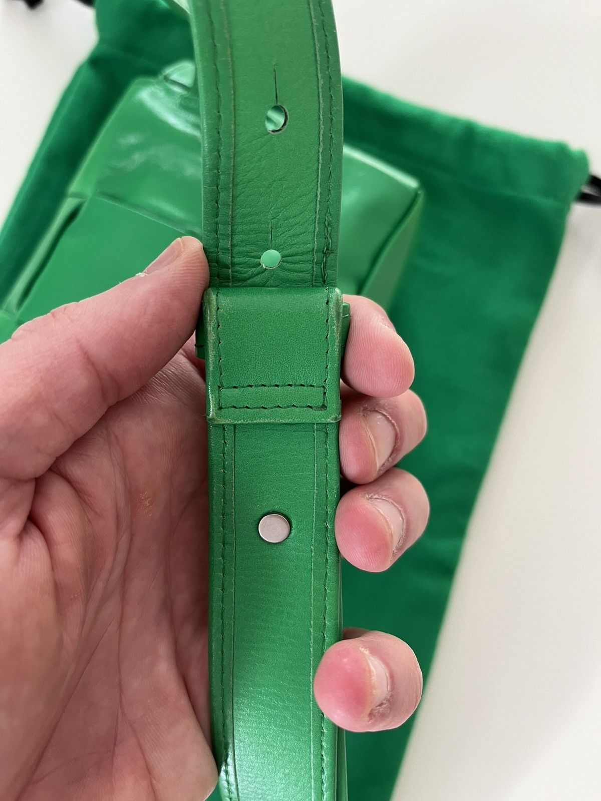 Bottega Veneta Bottega Veneta CassetteBelt Bag in Parakeet Green Size ONE SIZE - 9 Thumbnail