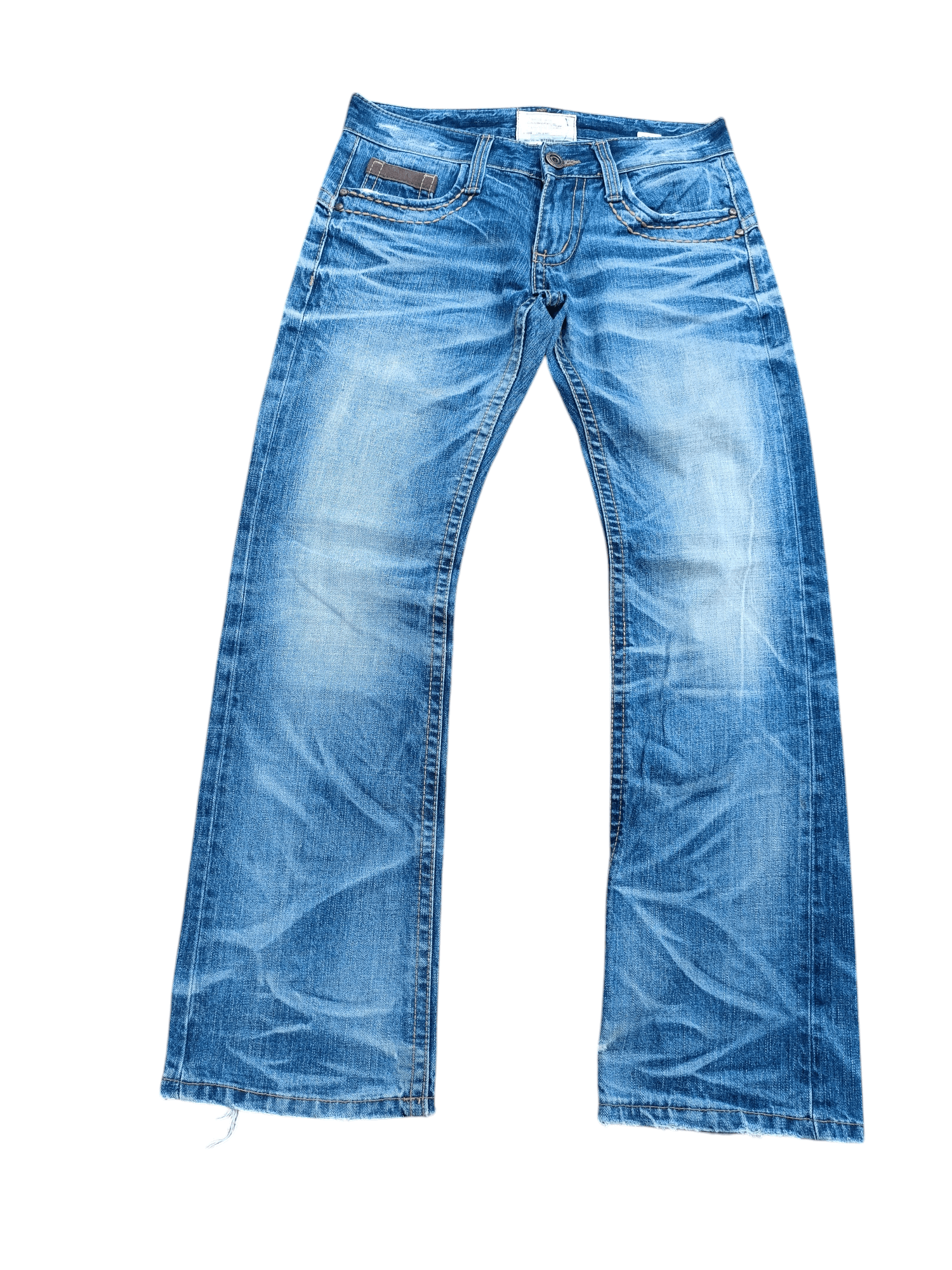 Designer × Japanese Brand × Vintage Flared💥 LOLITA Whiskers Faded Bootcut Rare Design Jeans Size US 32 / EU 48 - 5 Thumbnail
