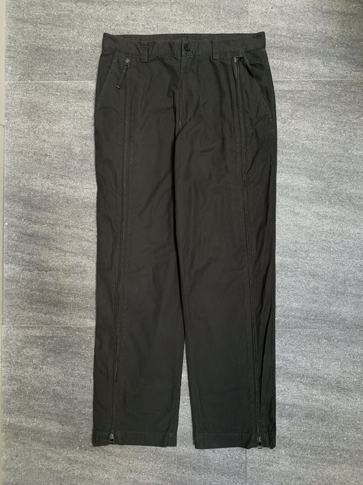 Issey Miyake 2000s Double Zip Wideleg Pants Size US 30 / EU 46 - 2 Thumbnail