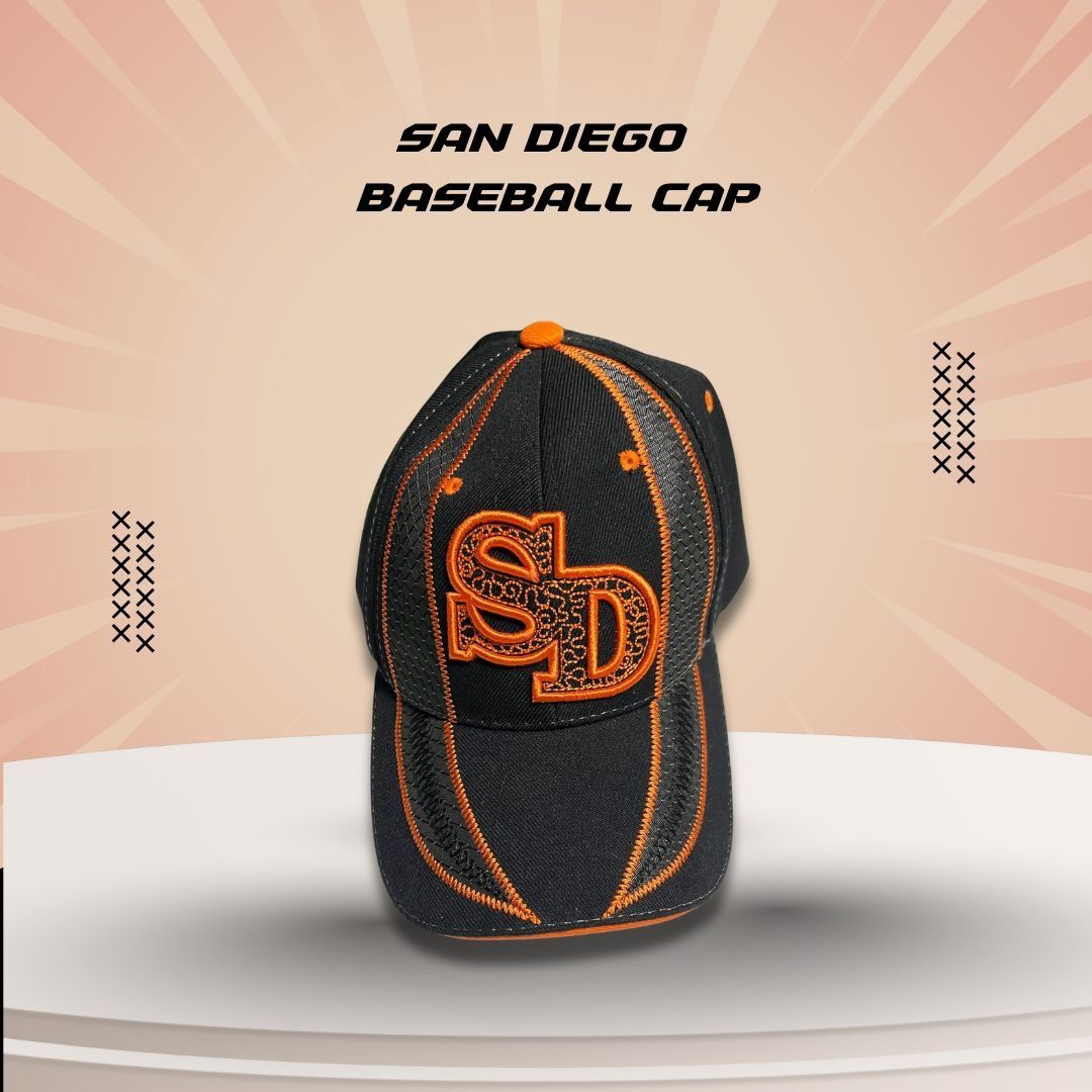 Other San Diego Black & Orange Baseball Cap Adjustable Snapback Em Size ONE SIZE - 1 Thumbnail