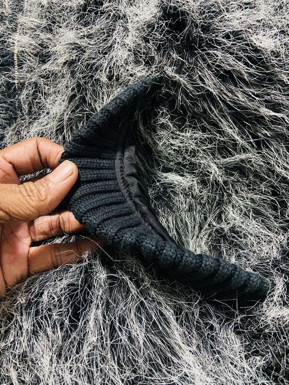 Karl Kani Rare 🔥🔥 Karl Kani Mohair-Style Bomber Jacket Size US XL / EU 56 / 4 - 9 Thumbnail