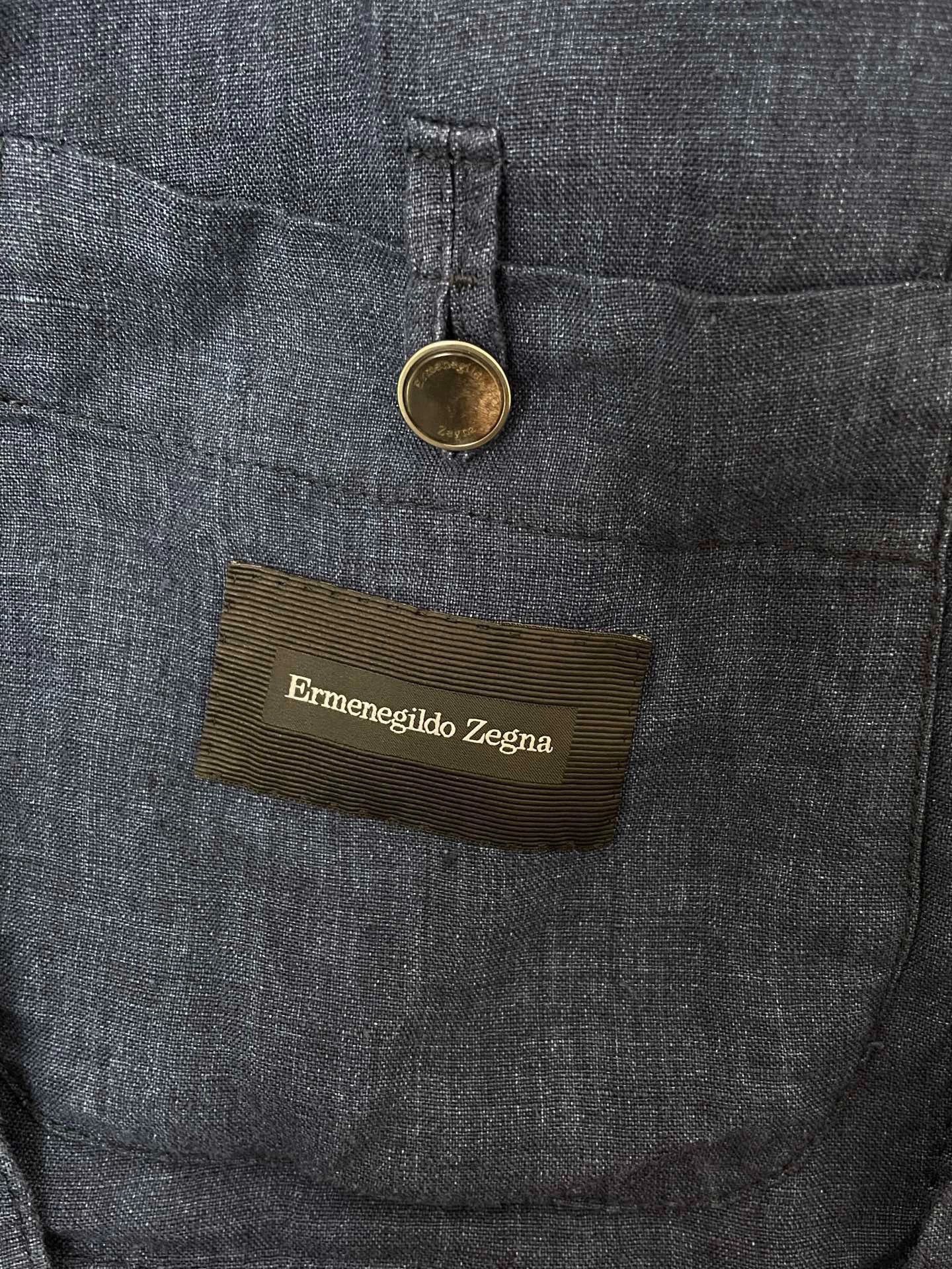Ermenegildo Zegna Ermenegildo Zegna Premium Suit Jacket Blue Textured 48 Size 48R - 3 Thumbnail