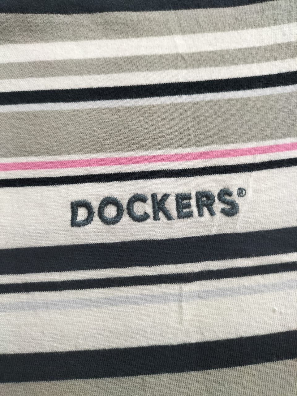 Dockers Dockers Strip Gray T-shirt : M size Size US M / EU 48-50 / 2 - 4 Thumbnail