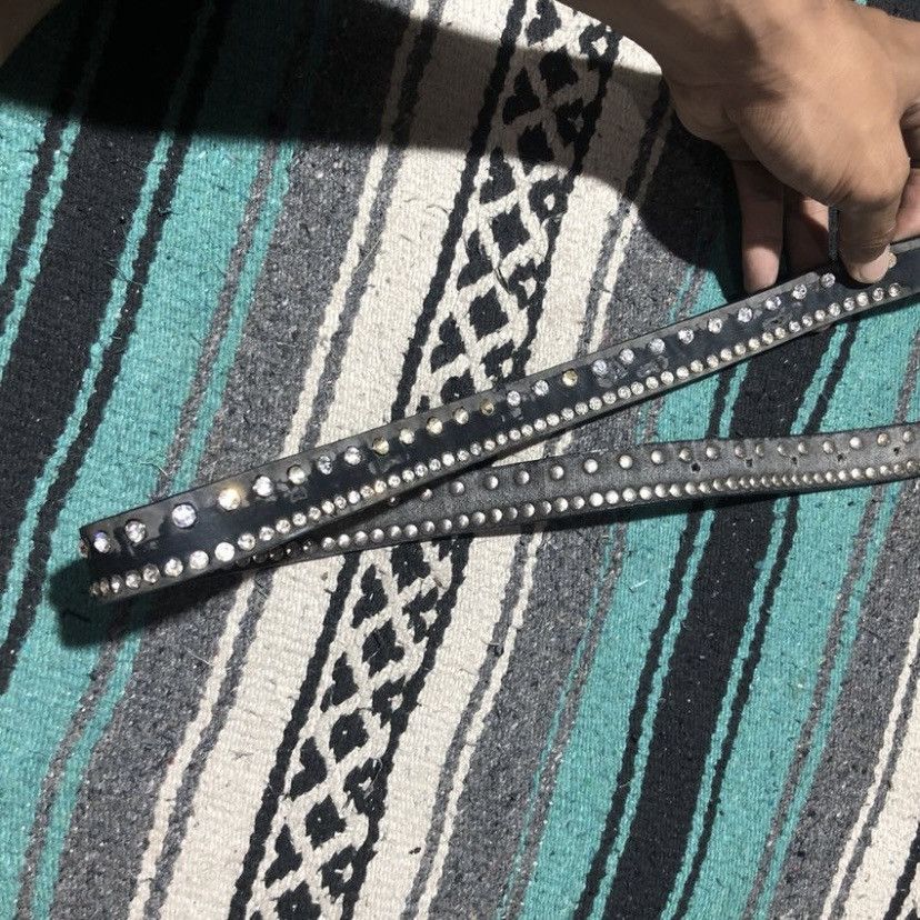 Japanese Brand Unknown - Crystal Emerald Studded Belts Size ONE SIZE - 5 Thumbnail