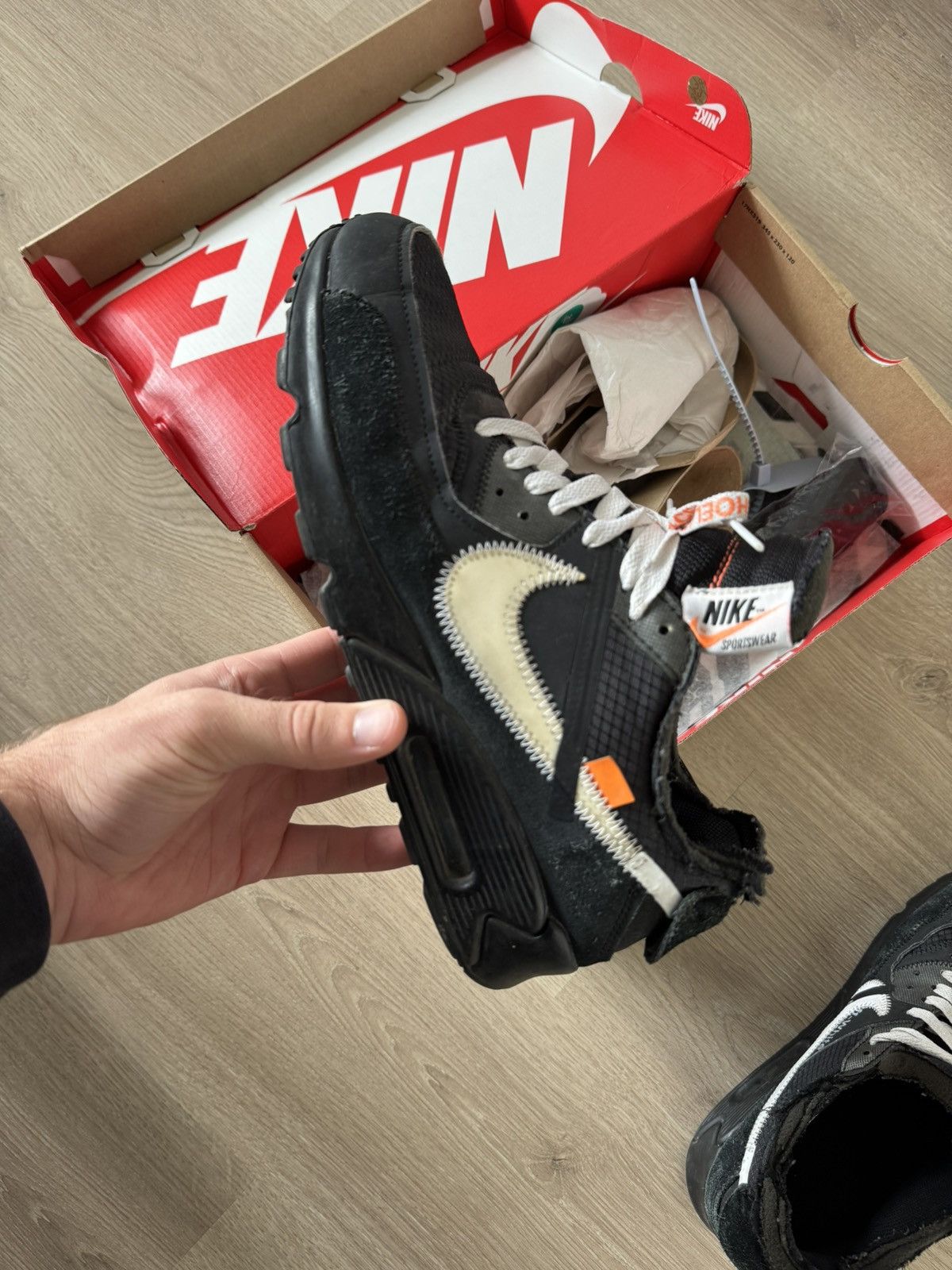 Nike × Off-White Air Max 90 x off white Size US 9.5 / EU 42-43 - 1 Thumbnail