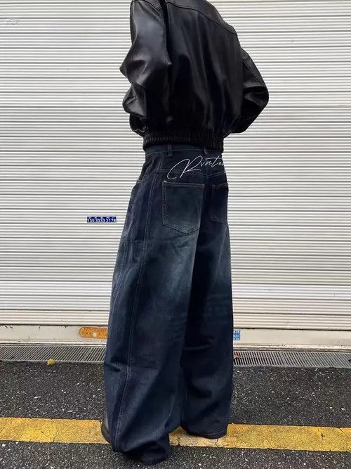 VIBE Vintage street hip hop machete wash baggy y2k jeans Size US 34 / EU 50 - 6 Thumbnail