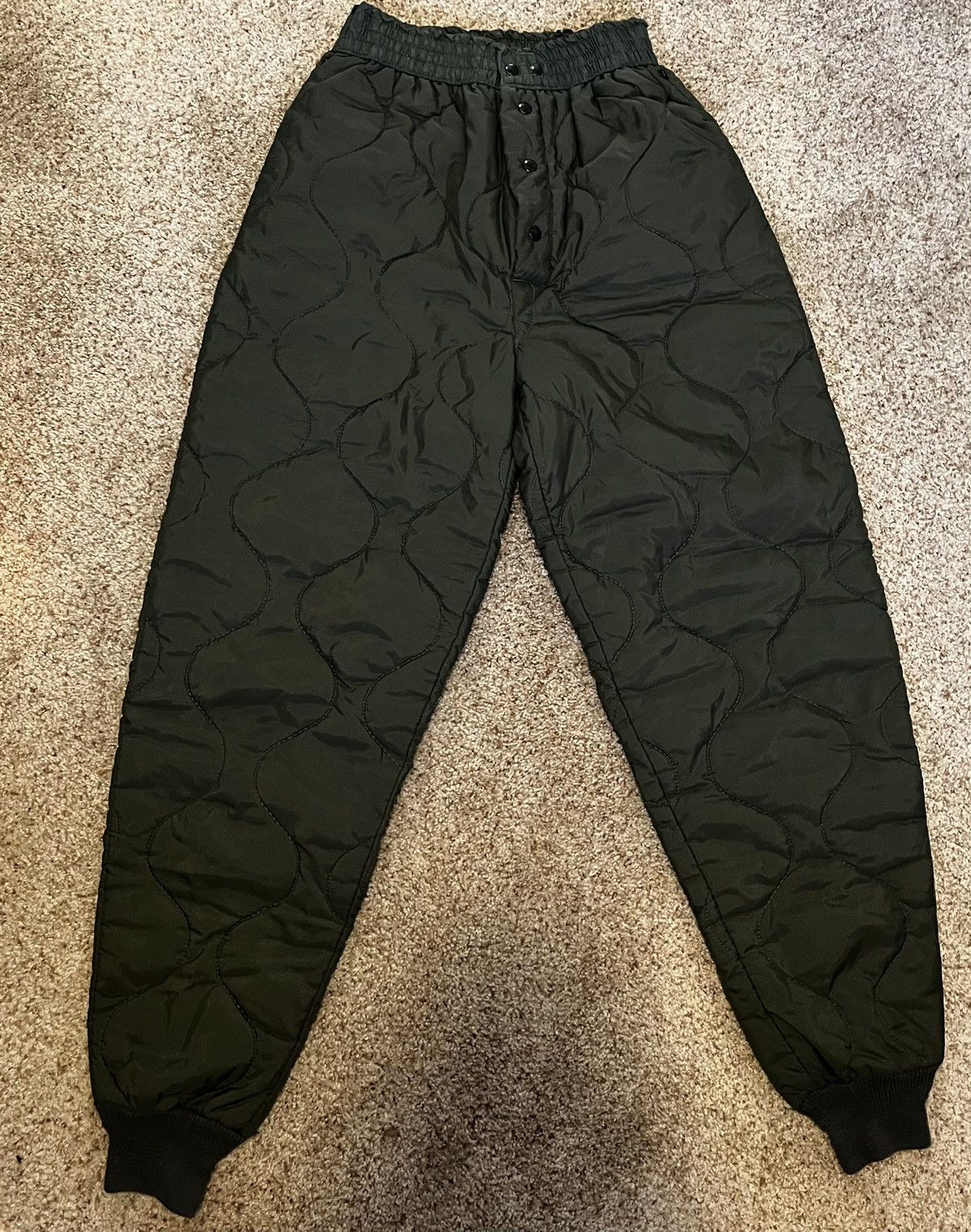 image of Military x Vintage 60's Flight Liner Down Pants in Green, Men's (Size 30)