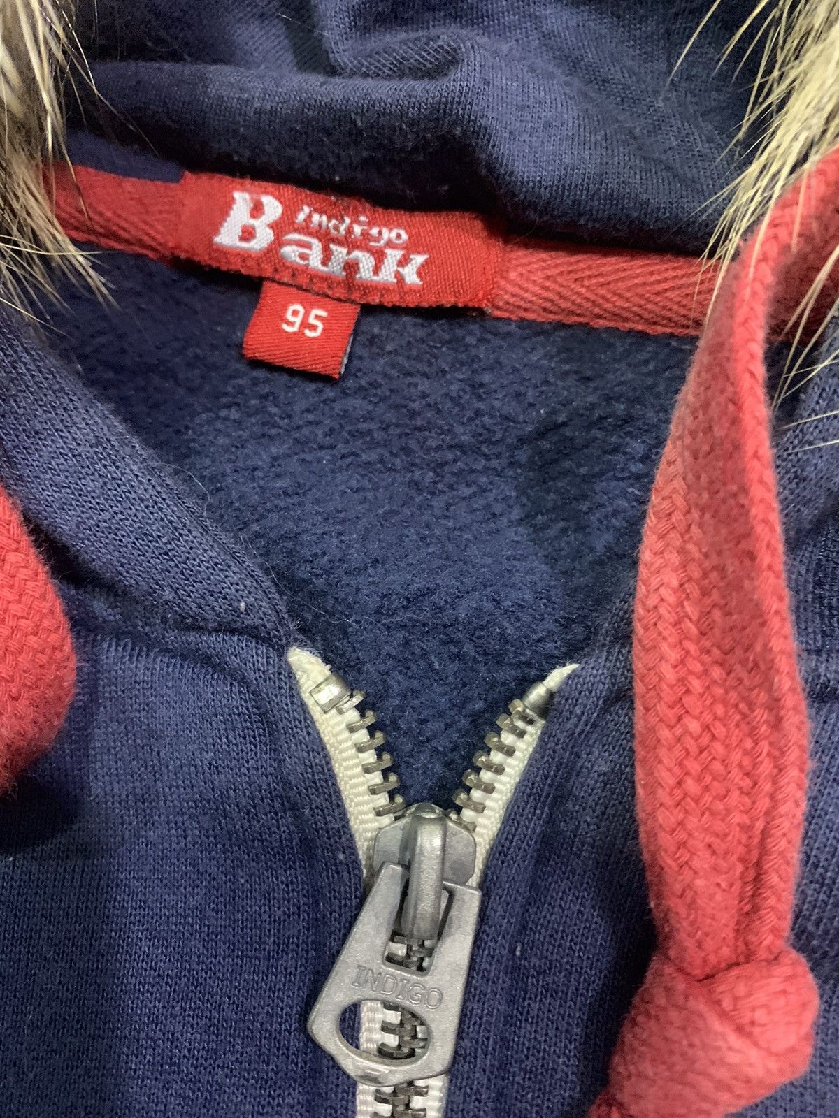 Japanese Brand 💥OFFER💥Japan Fur Hoodie IndigoBank Size US L / EU 52-54 / 3 - 5 Thumbnail