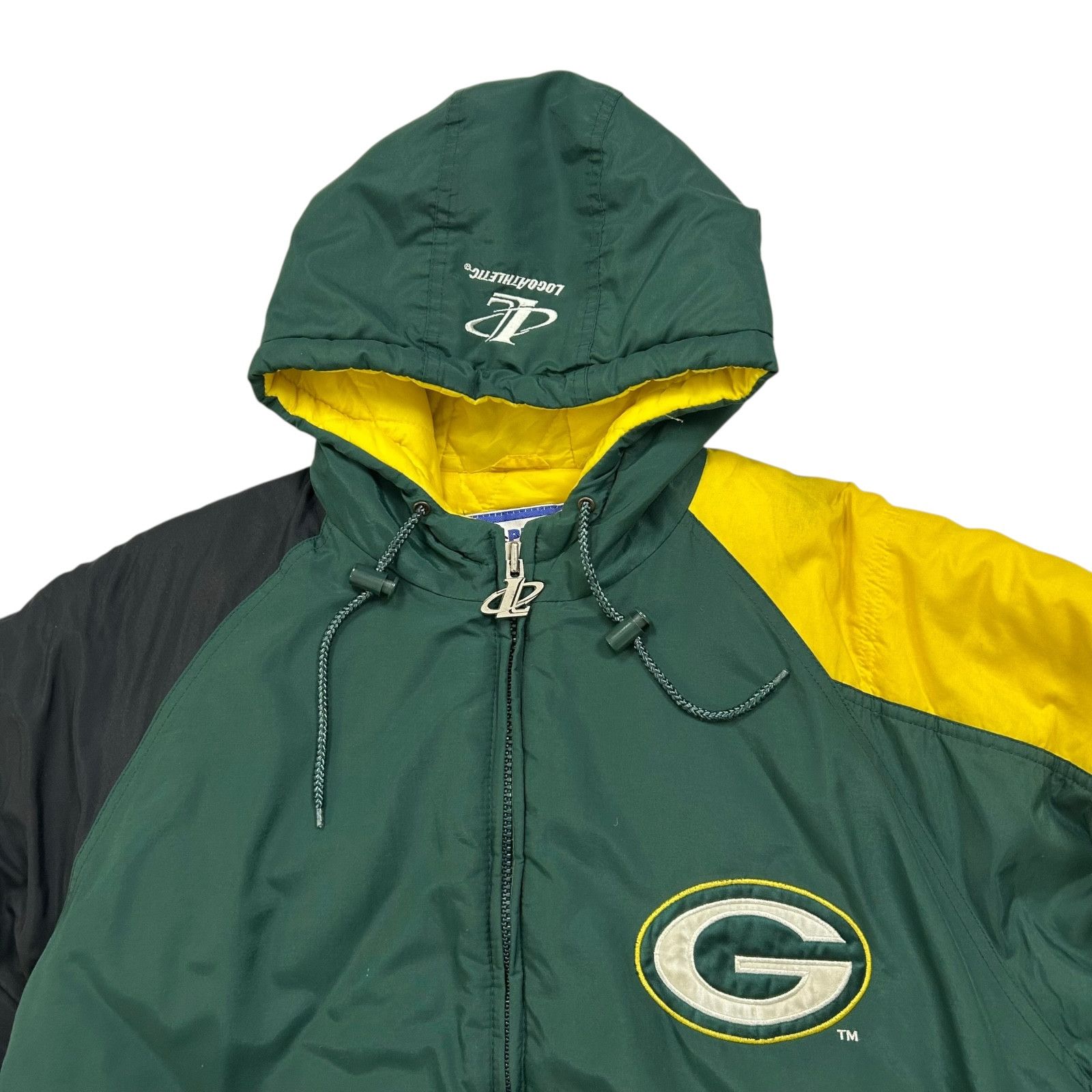 NFL VTG 90s GREEN BAY PACKERS LOGO ATHLETIC PUFFER JACKET Size US L / EU 52-54 / 3 - 3 Thumbnail
