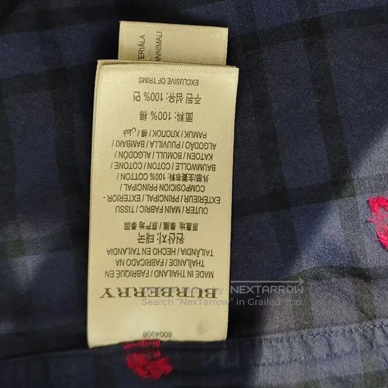 Burberry Burberry Navy Cotton Women's Shirt. Size M / US 6-8 / IT 42-44 - 5 Thumbnail