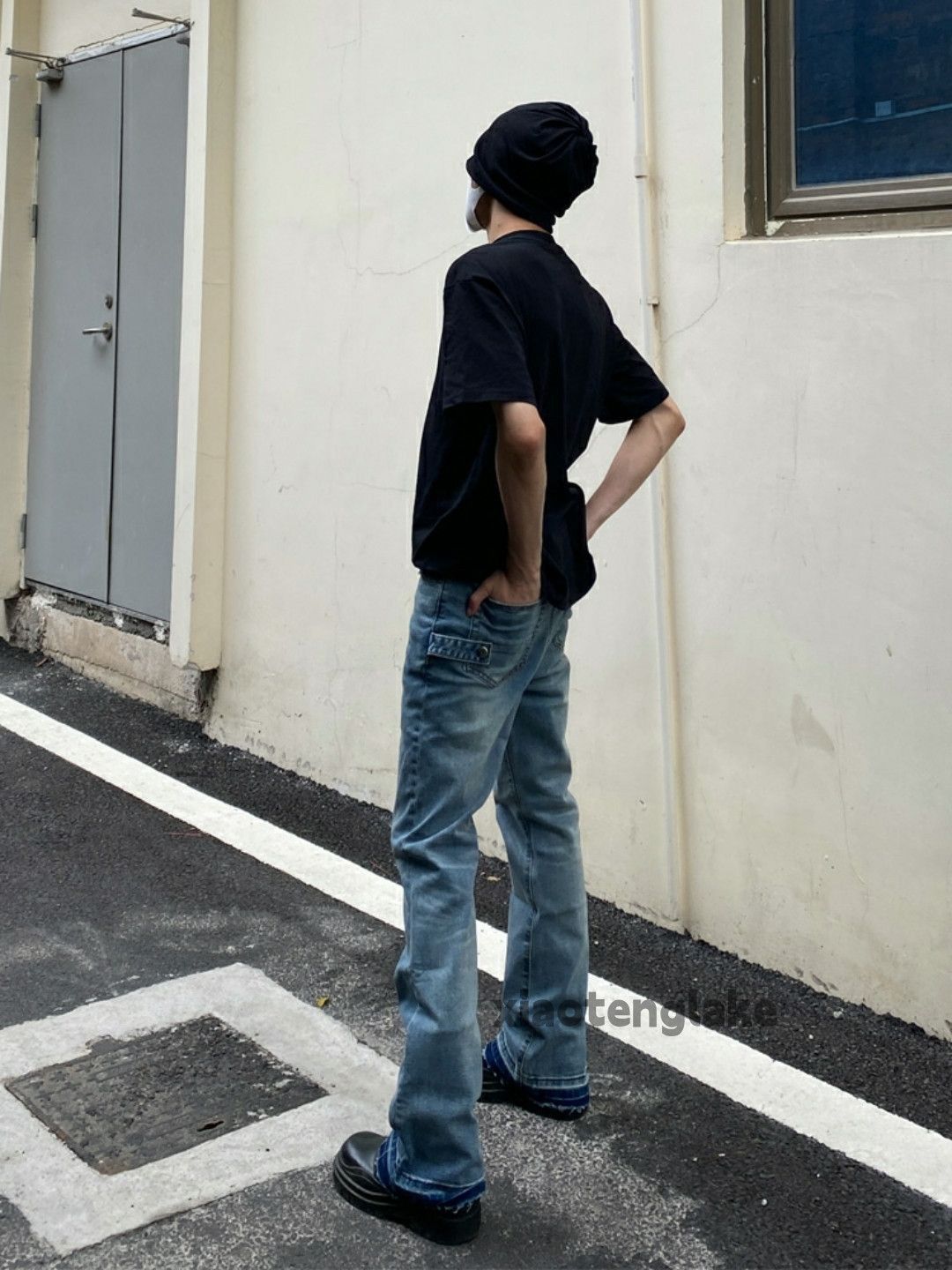 Jean × Vintage washed faded cleanfit yuppie bootcut grunge jeans Size US 30 / EU 46 - 3 Thumbnail