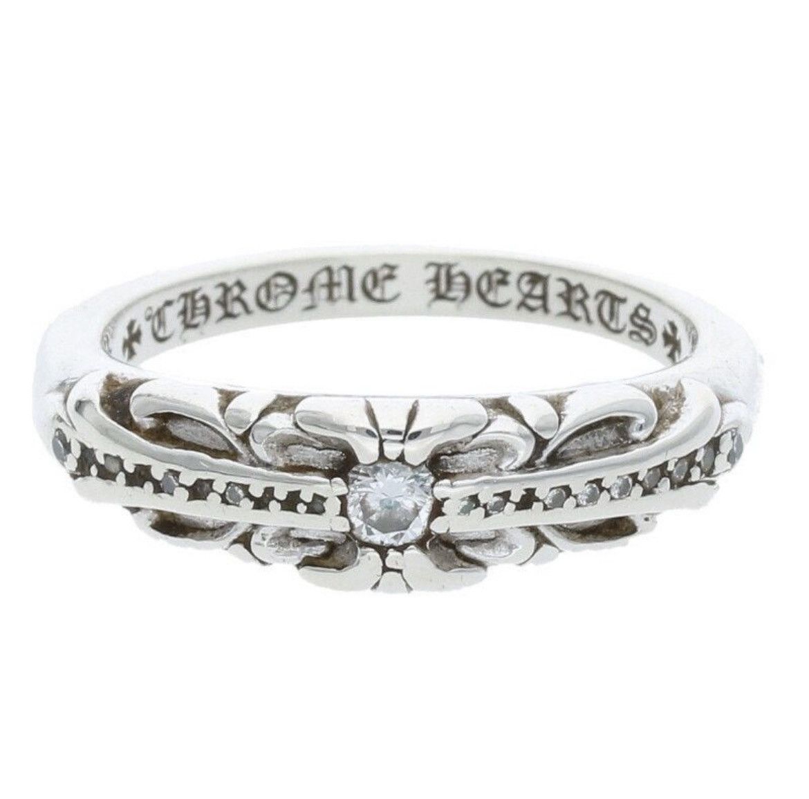Chrome Hearts Chrome Hearts Baby Classic Floral PAVE Ring Size ONE SIZE - 1 Thumbnail