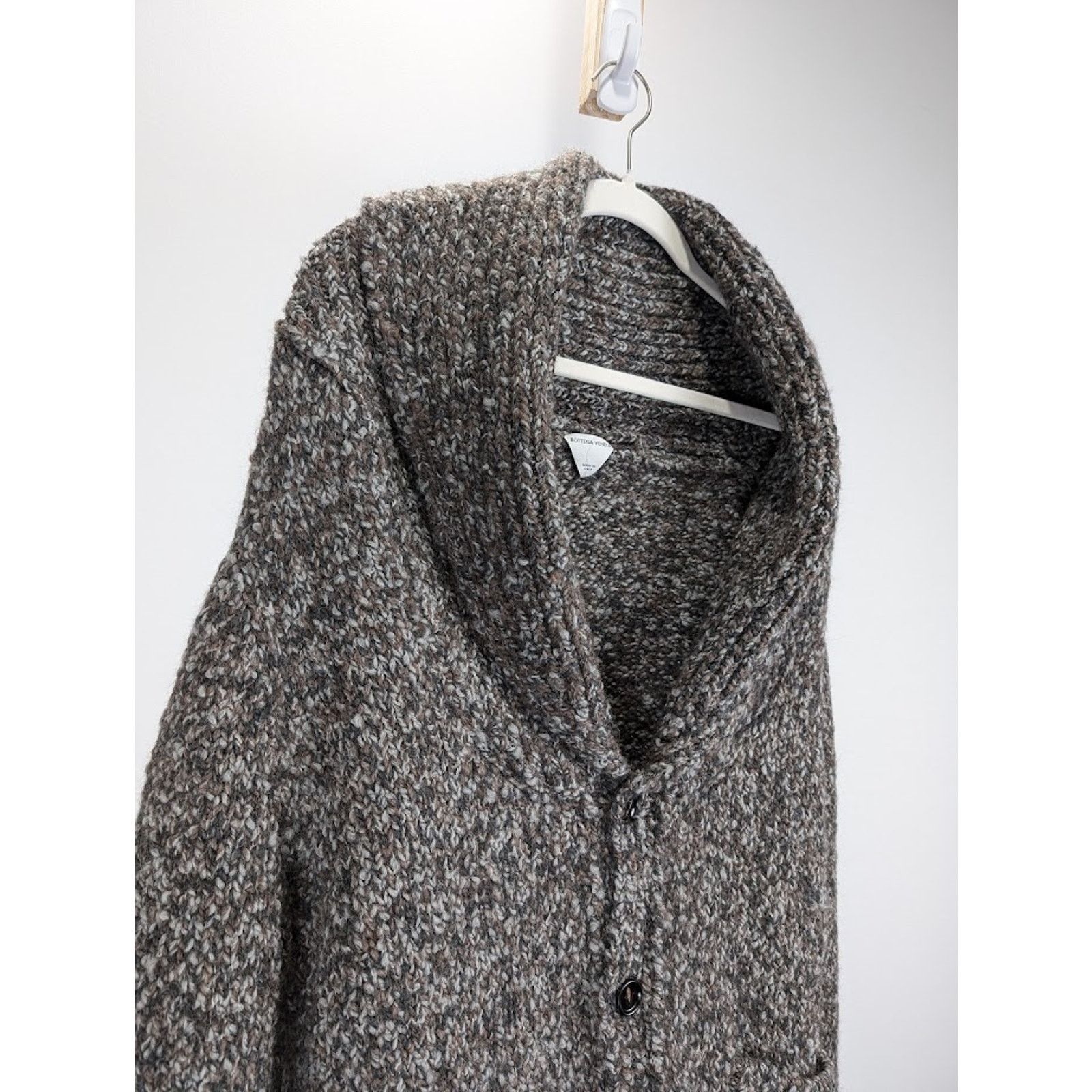 Bottega Veneta o1rshd1 Chunky Alpaca Knitwear Cardigan in Multicolor Size US S / EU 44-46 / 1 - 3 Thumbnail