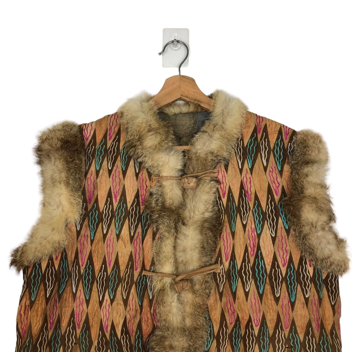 Hysteric Glamour 🔥Vintage Traditional Design Vest Tartan Design Mink Fur Size US M / EU 48-50 / 2 - 3 Thumbnail