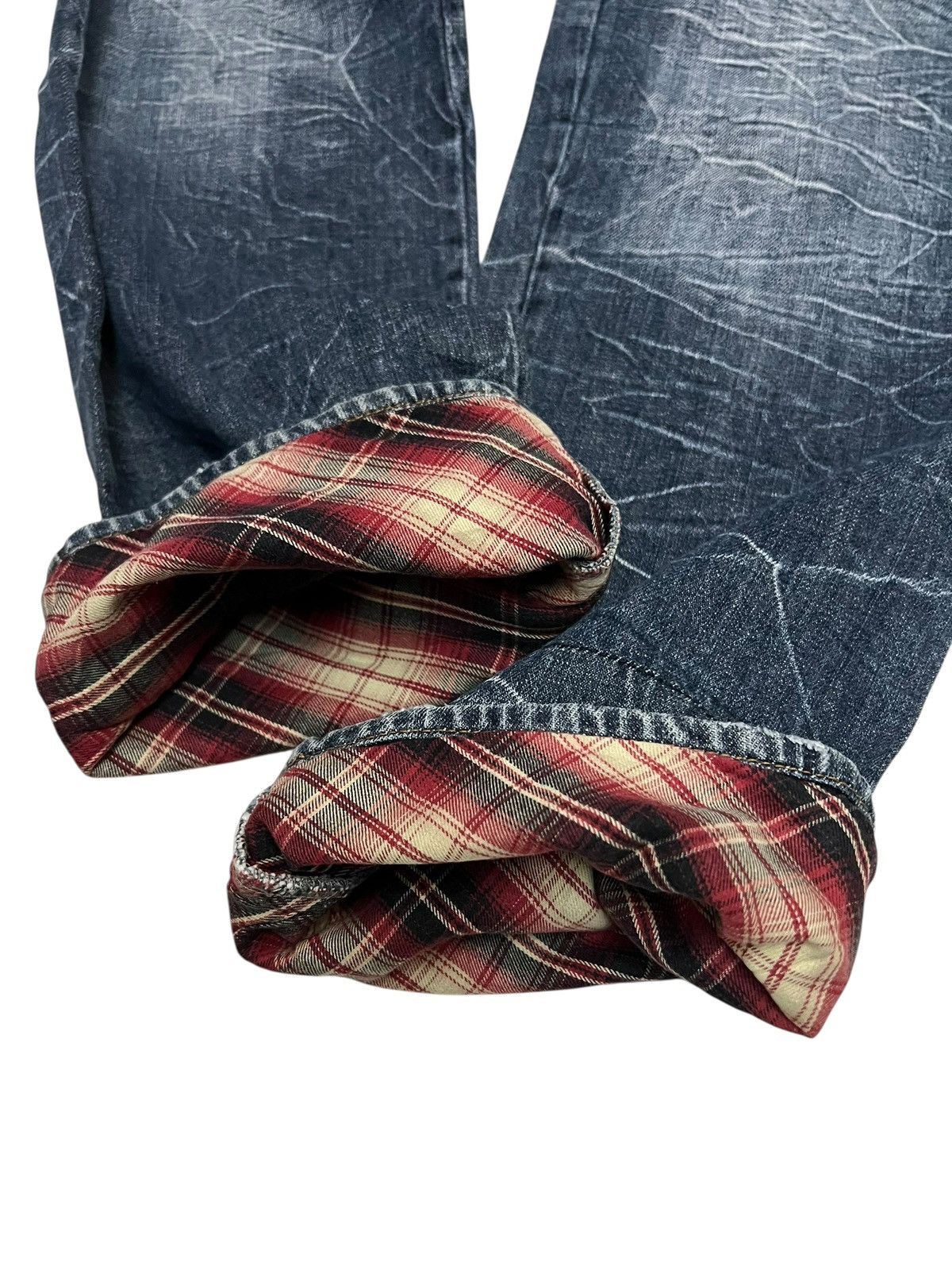 Japanese Brand VINTAGE NYLAUS JAPAN DOUBLE WAIST CLAWMARK JEANS PPFM STYLE Size US 31 - 6 Thumbnail