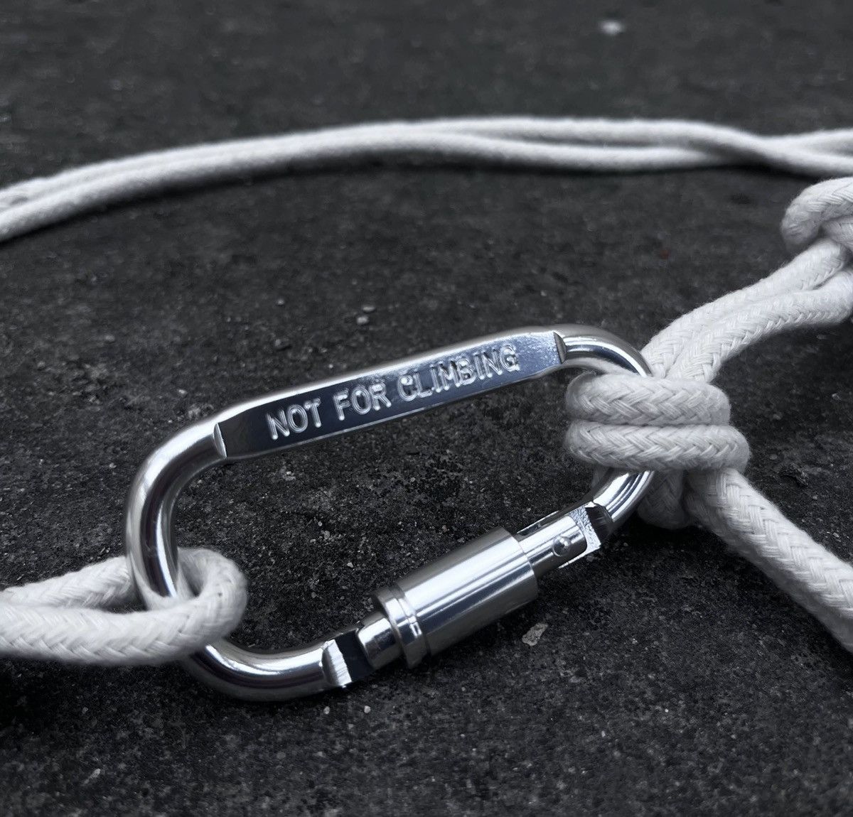 Japanese Brand High street retro y2k luxury carabiner clip rope belt Size ONE SIZE - 4 Thumbnail