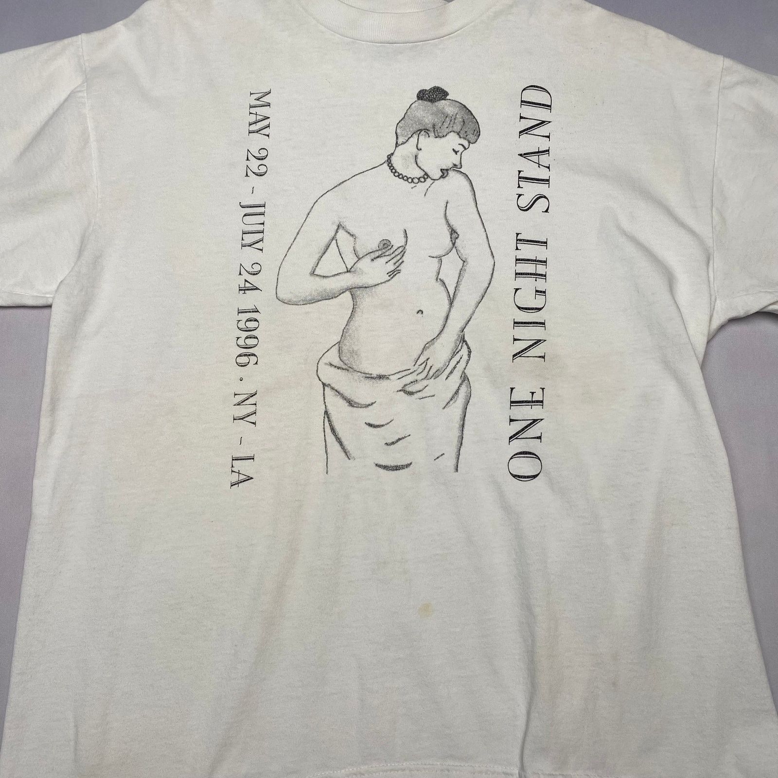 Hanes × Vintage VTG 90s One Night Stand Movie Cast Crew Shirt Men's L RDJ Size US L / EU 52-54 / 3 - 2 Thumbnail