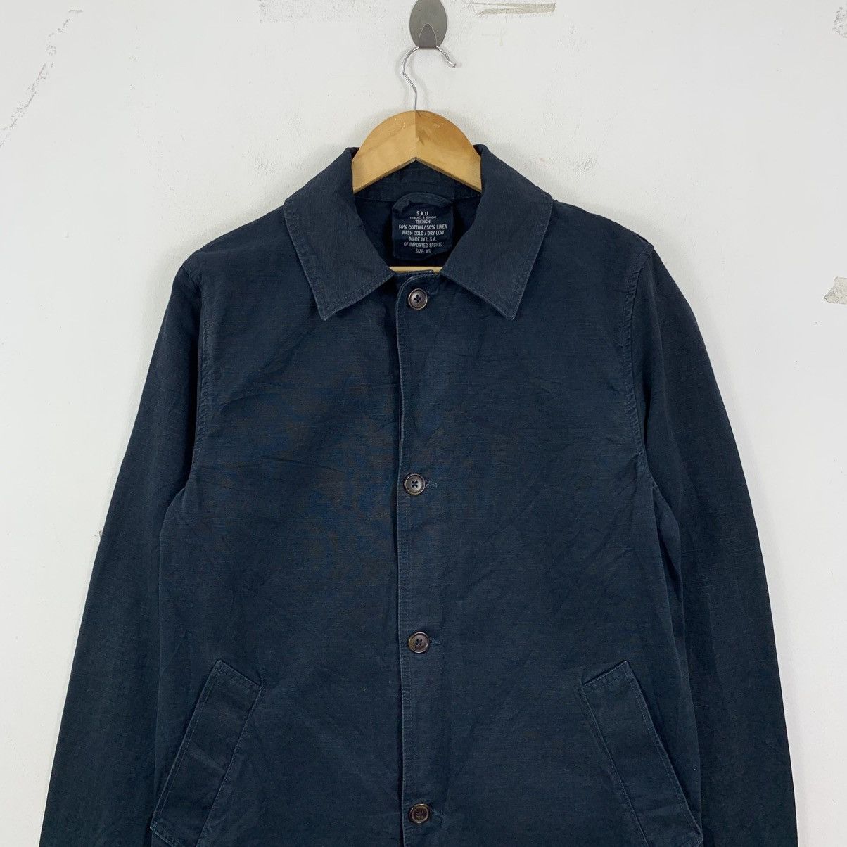 Vintage S.K.U Trench USA Army Long Coat Size US XS / EU 42 / 0 - 3 Thumbnail