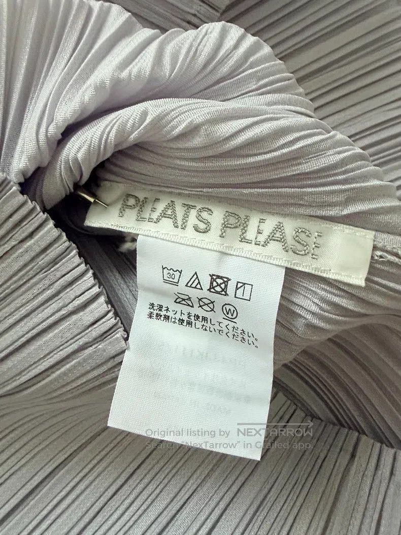 Issey Miyake Issey Miyake Light Grey Ruched Top Size XXL / US 16-18 / IT 52-54 - 5 Thumbnail