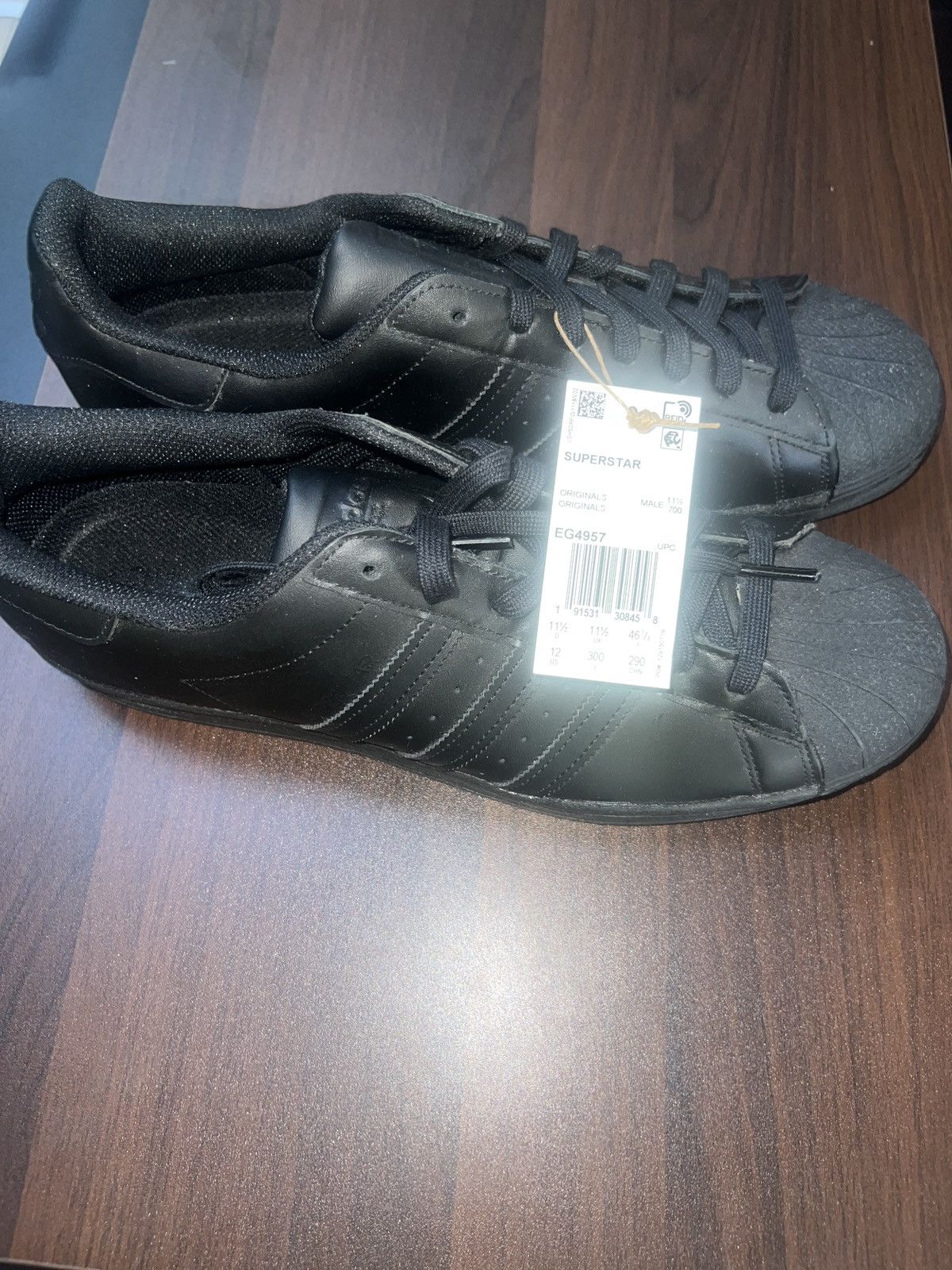 Adidas adidas super stars Size US 12 / EU 45 - 3 Thumbnail