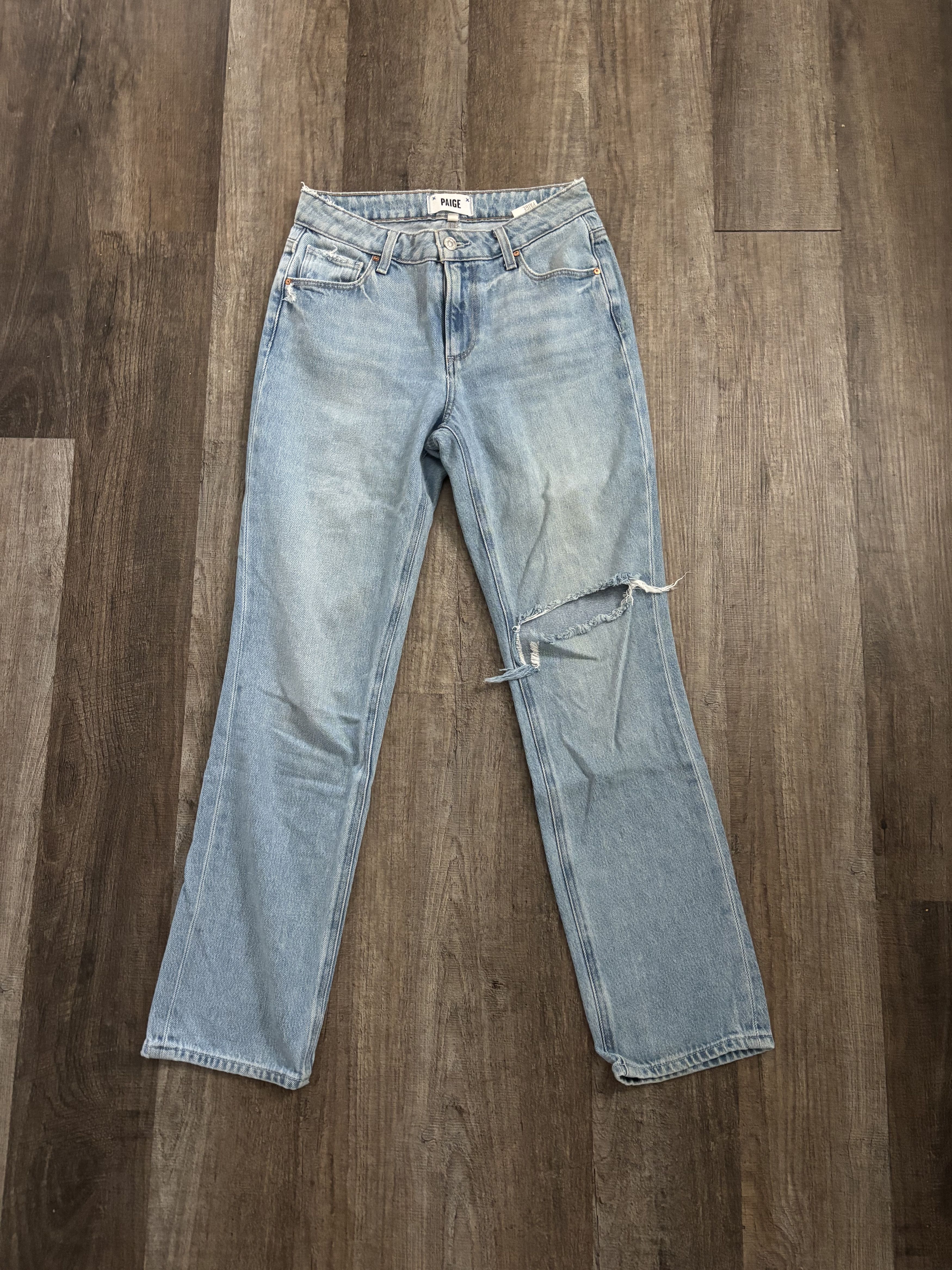 Paige Paige Ripped Denim Boyfriend Jeans Distressed Size 25" / US 0 / IT 36 - 1 Thumbnail