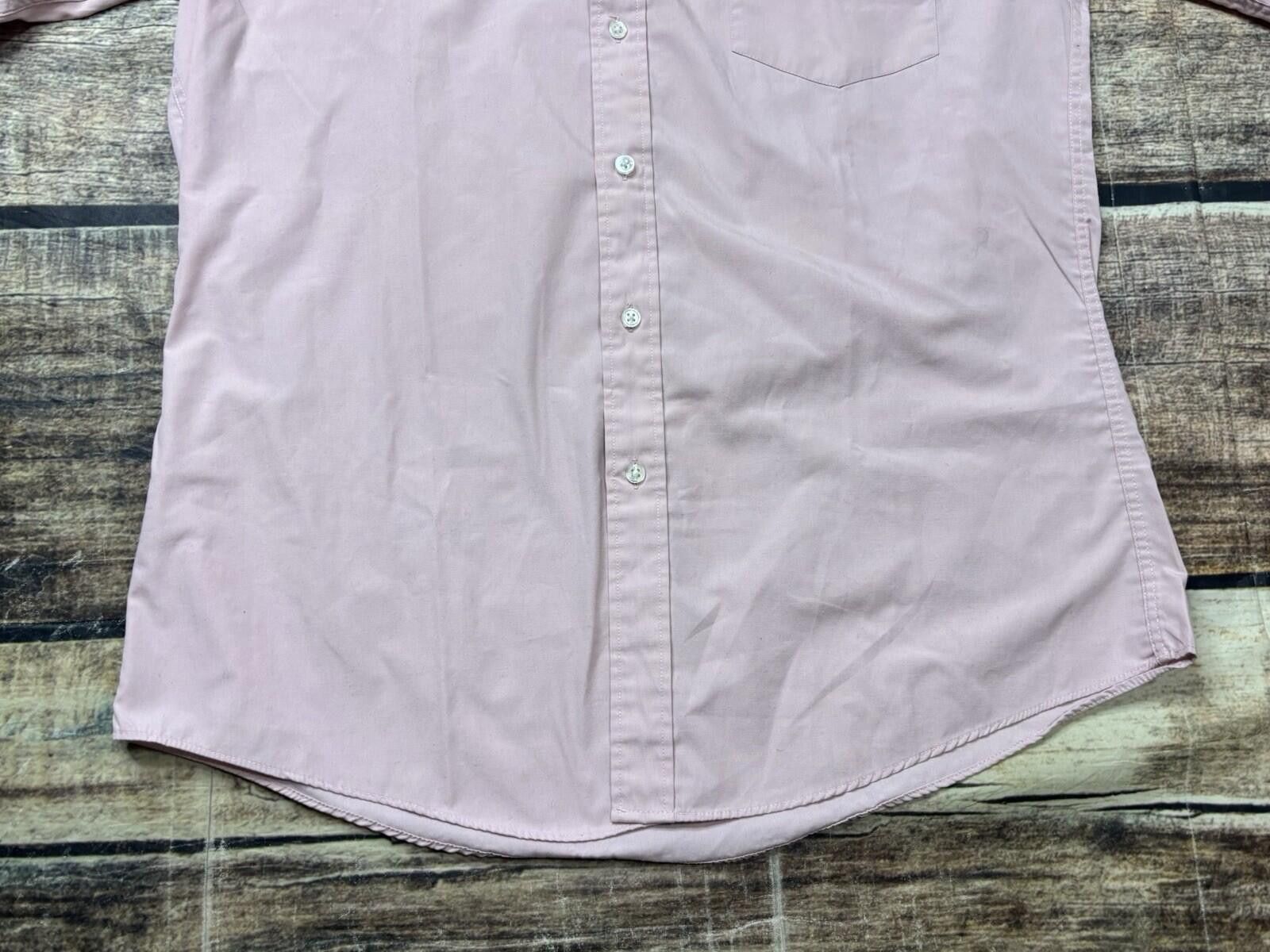 Saint Laurent Paris VTG Yves Saint Laurent Shirt Mens 15.5 34/35 Button Down Size 38R - 6 Thumbnail