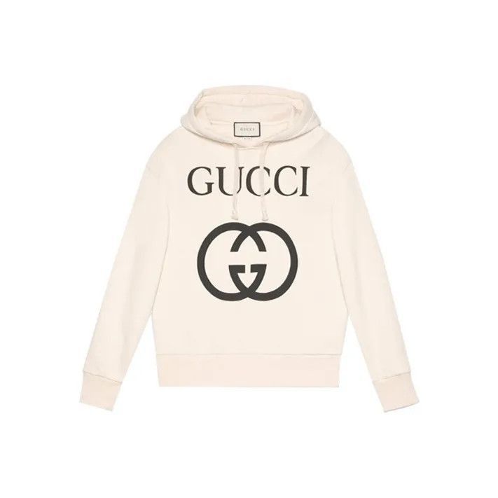 Gucci Gucci GUCCI Logo Printed Hooded Sweatshirt for Men -2506 Size US M / EU 48-50 / 2 - 1 Thumbnail