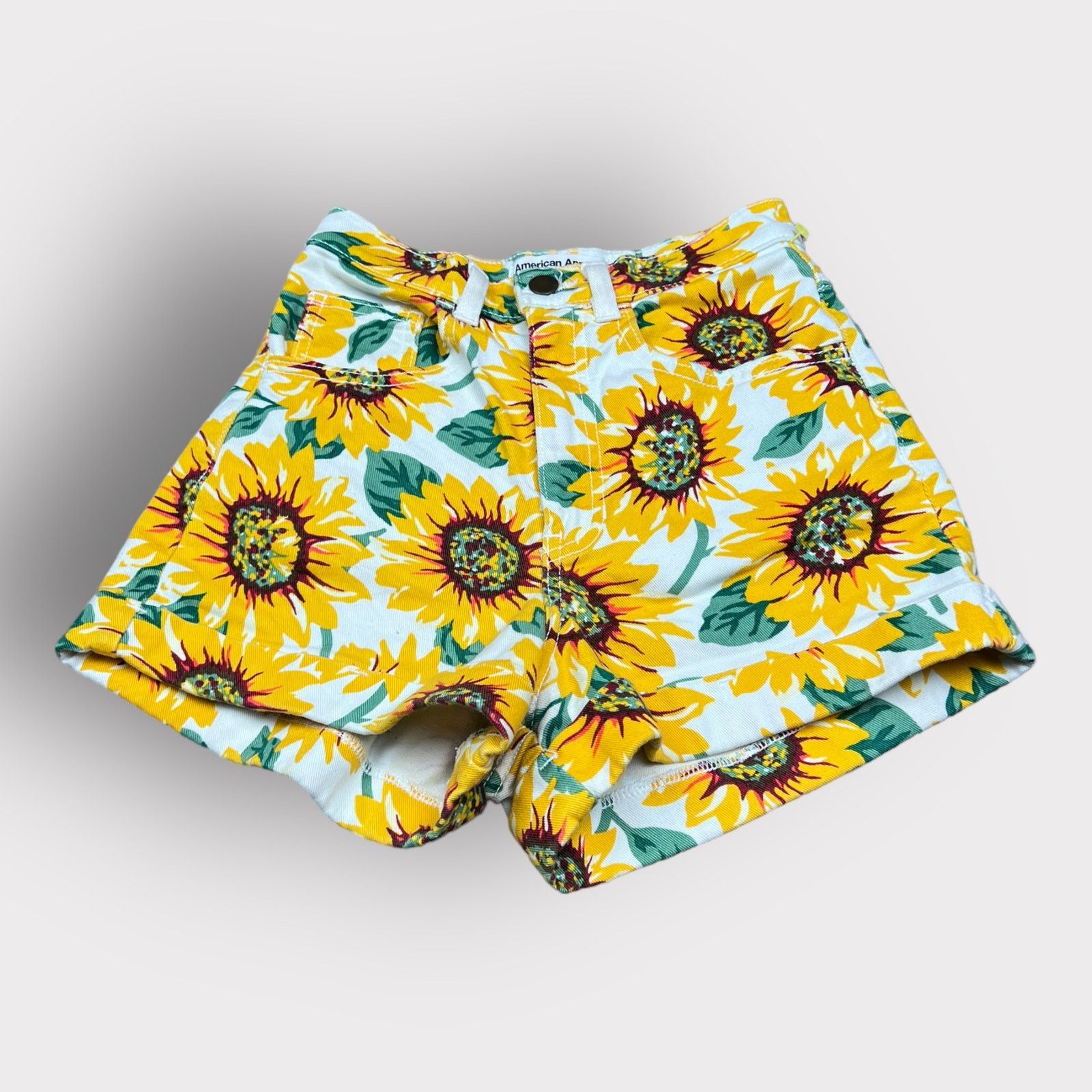 American Apparel American Apparel | Sunflower High Waisted Shorts | 24/25 Size 24" / US 00 / IT 34 - 10 Thumbnail