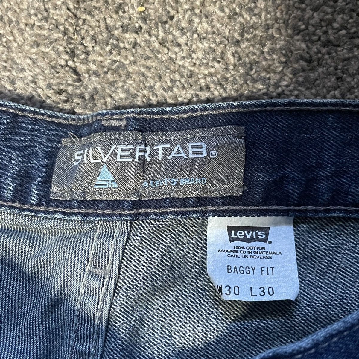 Levi's 1999 DEADSTOCK Levi’s Silvertab Baggy Jeans Size US 30 / EU 46 - 6 Thumbnail