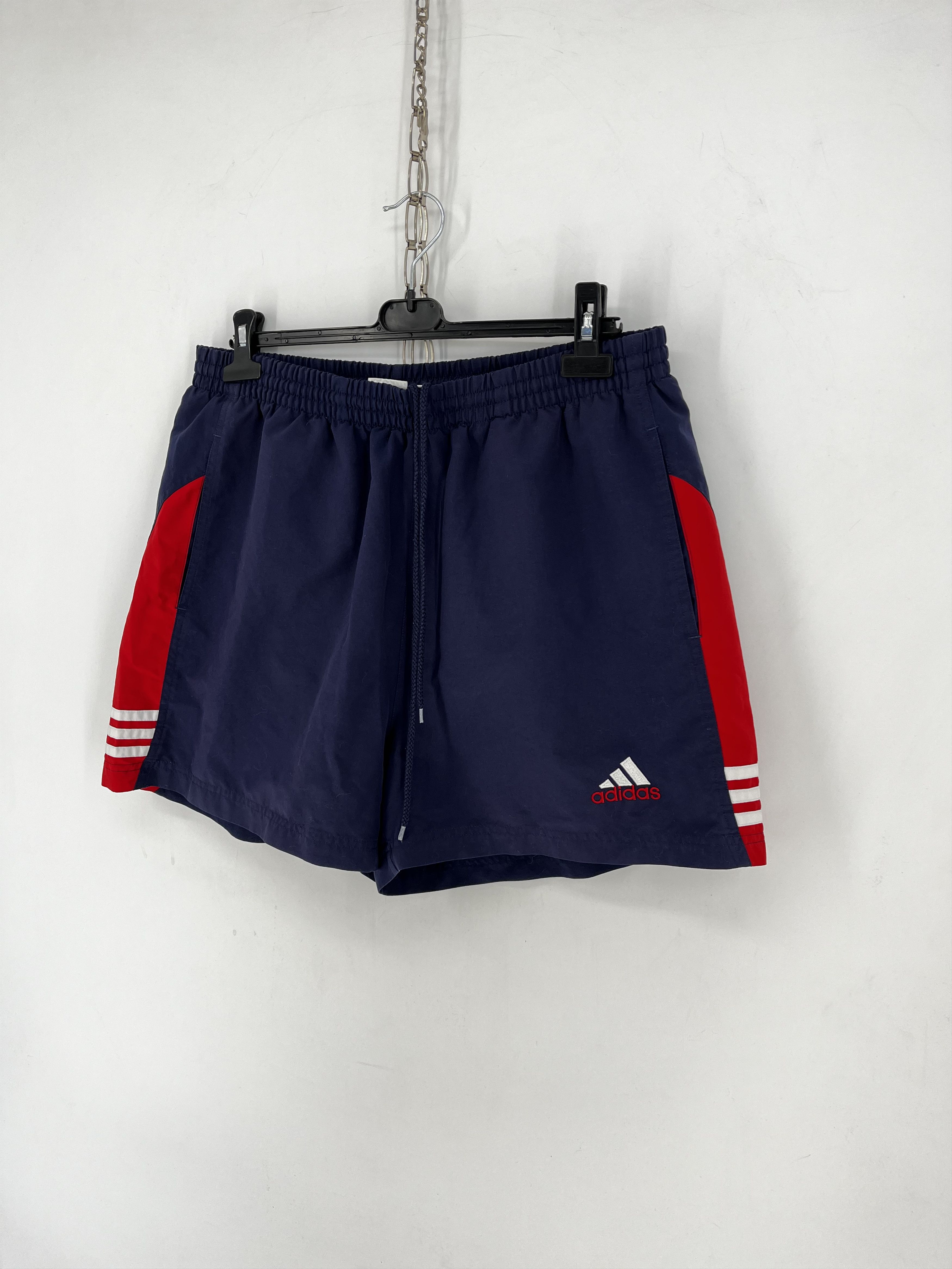 Adidas × Vintage 90s Vintage Adidas Black Nylon Mini Logo Shorts Travis Style Size US 36 / EU 52 - 3 Thumbnail
