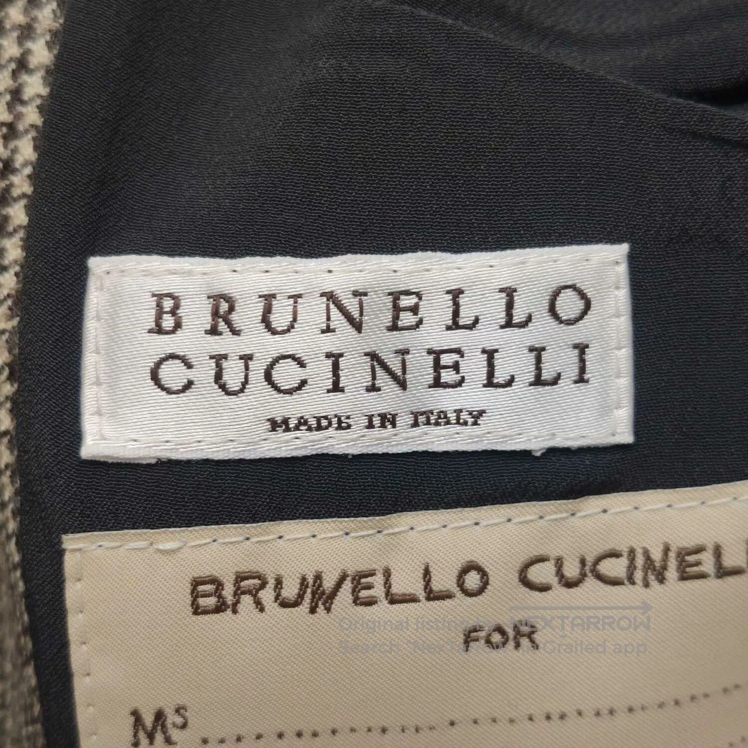 Brunello Cucinelli Brunello Cucinelli Houndstooth Wool Blazer. Size S / US 4 / IT 40 - 4 Thumbnail